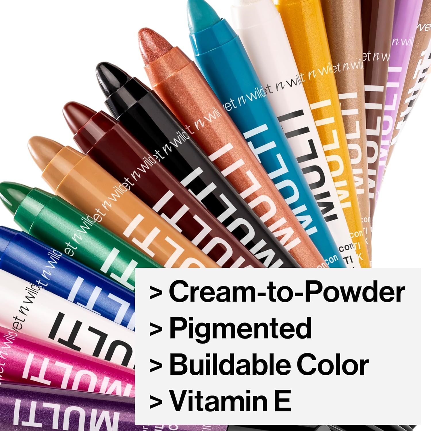 wet n wild Color Icon Cream Eyeliner Eyeshadow Multi-Stick, Moisturizing, Nourishing Velvety Cream-to-Powder Buildable & Blendable Formula, Cruelty-Free & Vegan - White Pearl - Image 4