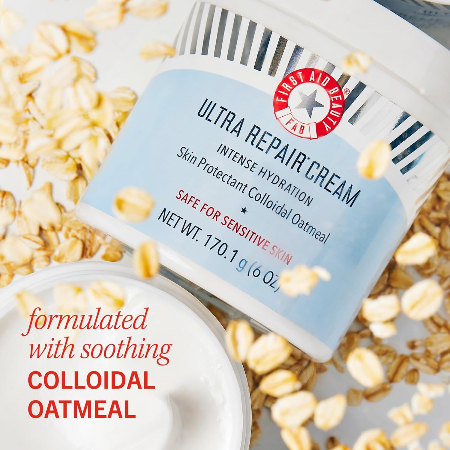 First Aid Beauty Ultra Repair Cream 6 oz 2ct Pack Intense Hydration Whipped Colloidal Oatmeal Strengthens Skin Barrier - Image 6
