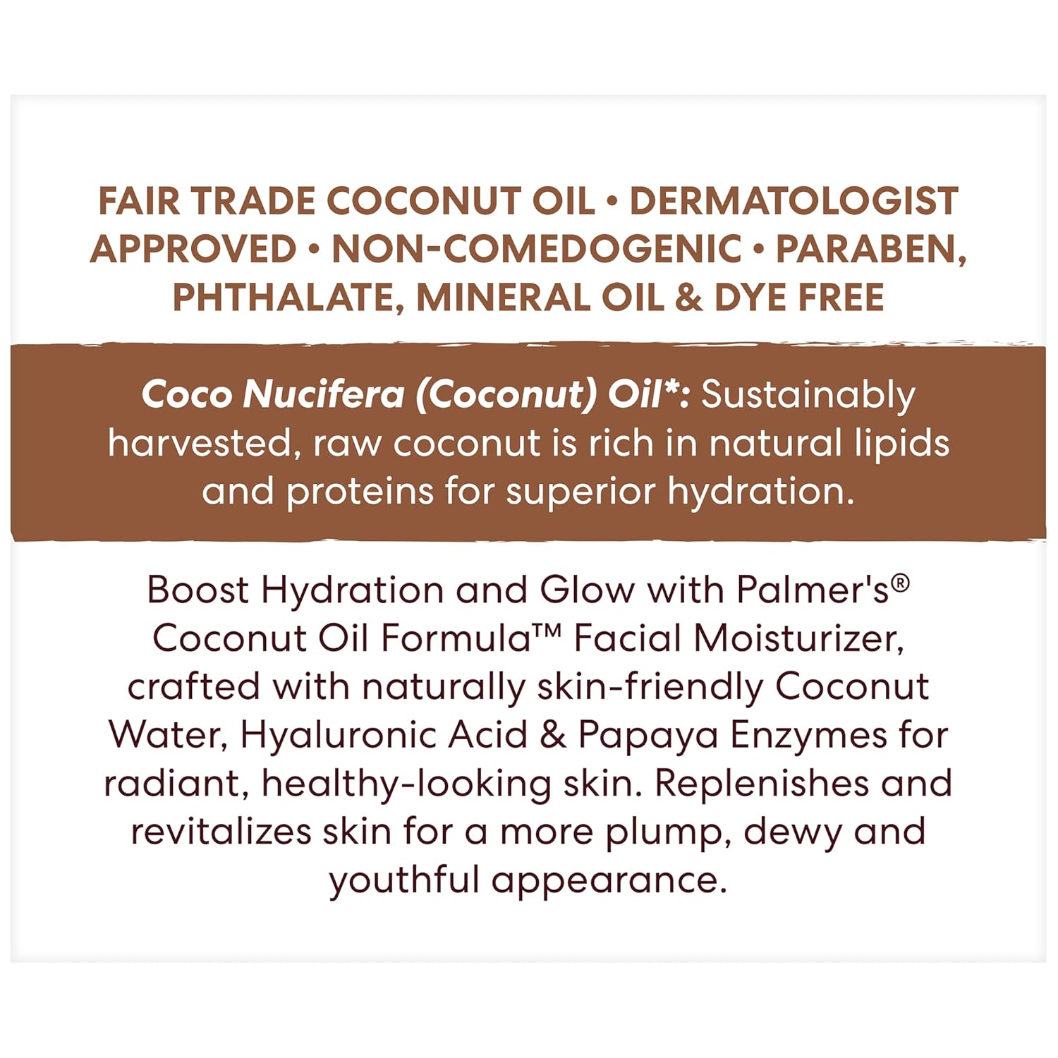 Palmer’s Coconut Oil Formula Coconut Water Face Moisturizer, 1.7 Ounce Jar - Image 4