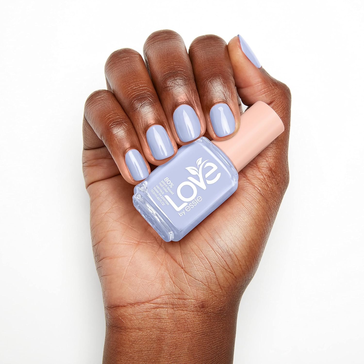 essie LOVE 80% Plant-Based Vegan Soft Blue Nail Polish 0.46 Fl Oz Salon-Quality - Image 9