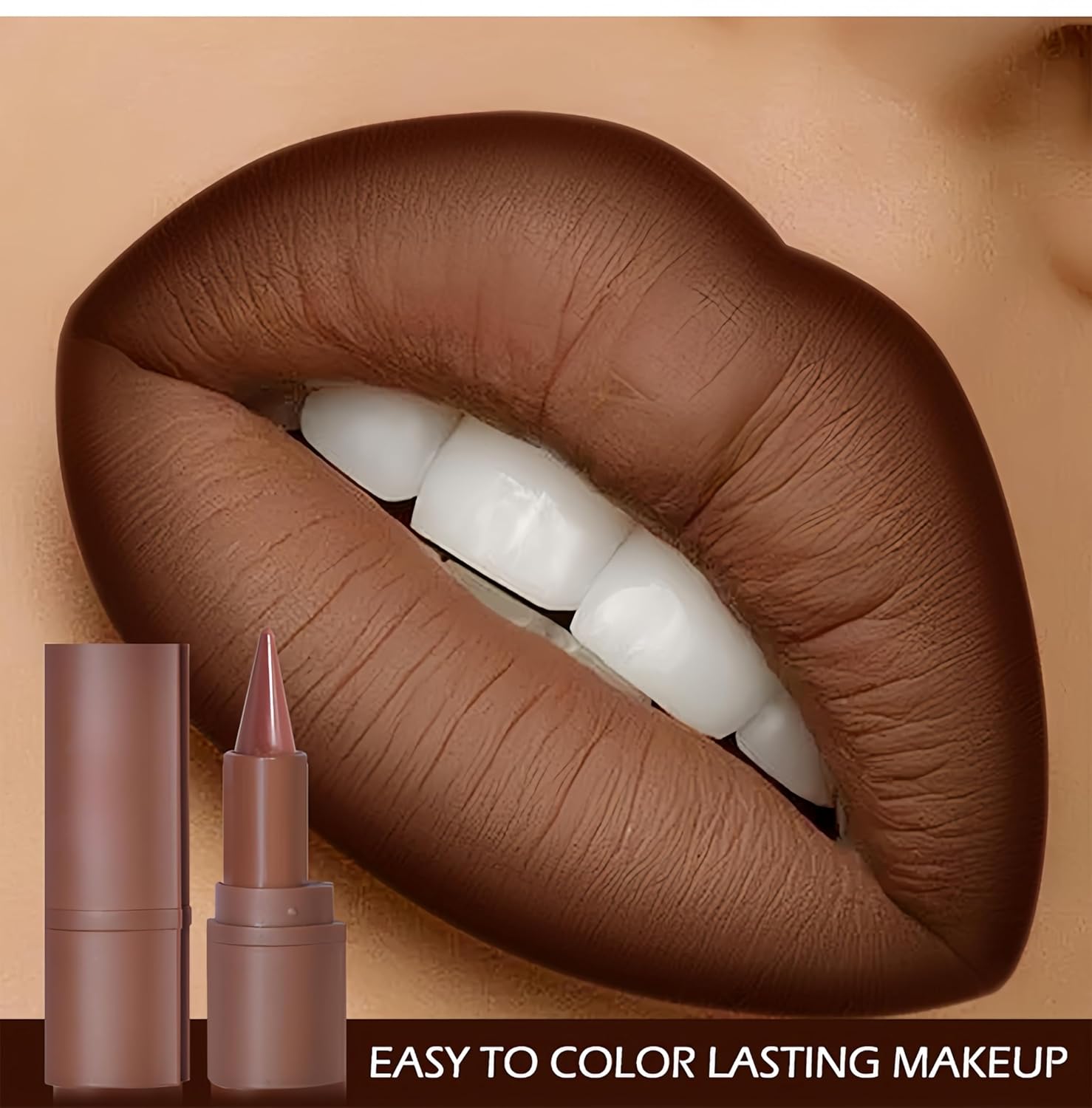MAEPEOR 2-in-1 Matte Creamy Lip Liner Lipstick Combo 8 Colors Long Lasting 05 Grapes - Image 6