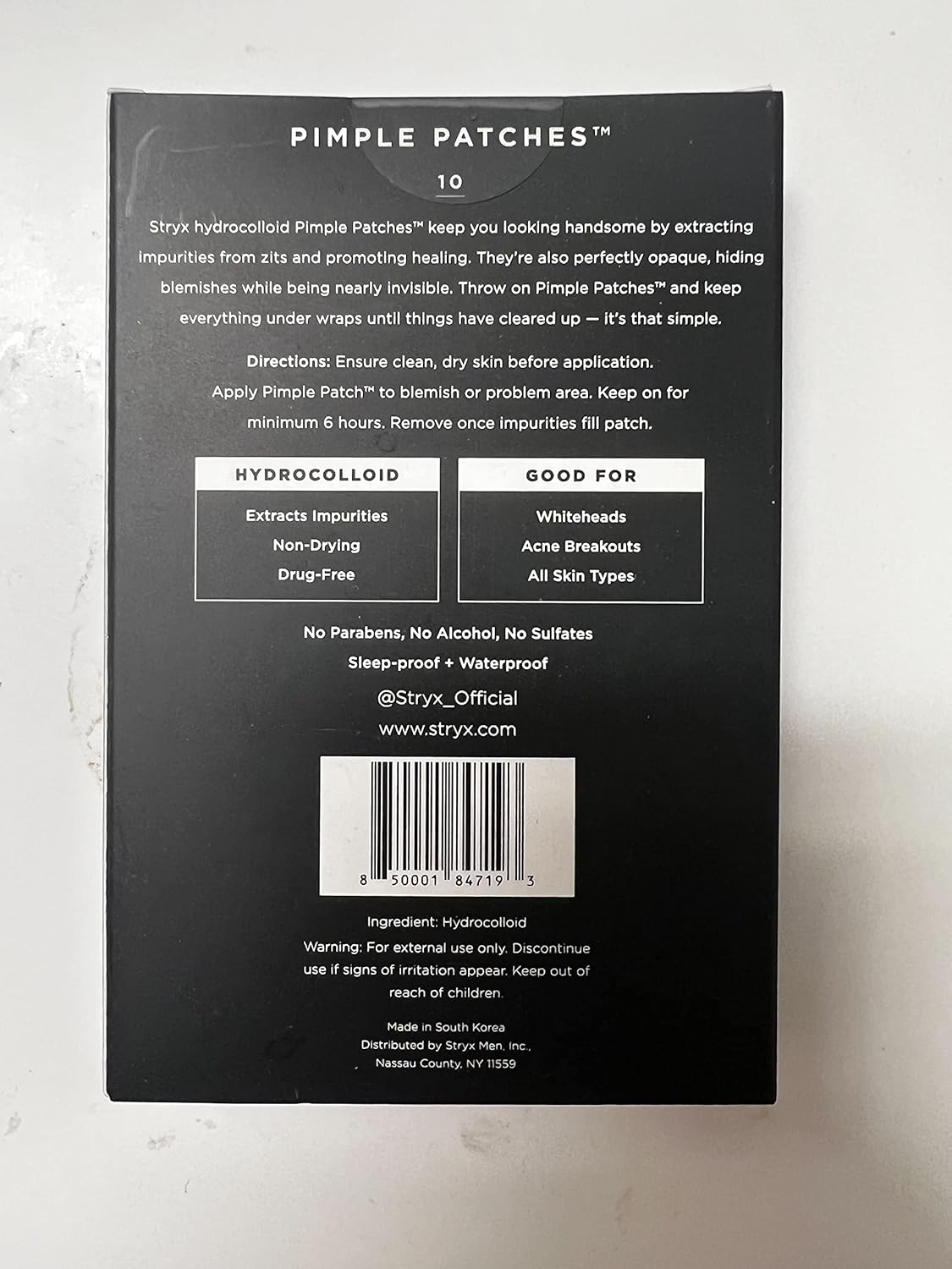 Stryx Hydrocolloid Acne Pimple Patches for Men - Great for Breakouts, Zits, Blemishes, Whiteheads, & Reducing Redness - Designed for Men’s Larger Pores - Ultra-thin, Invisible Application - Image 7