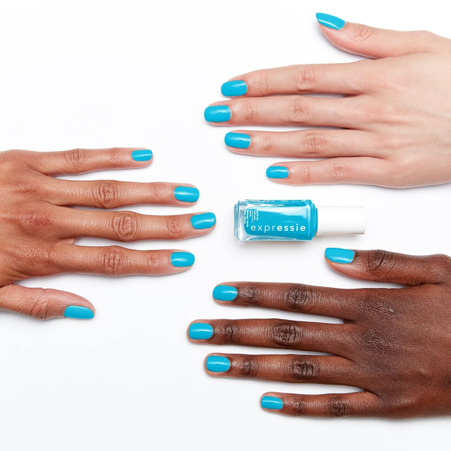 essie Nail Polish, Expressie Quick-Dry Nail Color, Vegan, Word On The Street, Blue, Word On The Street, 0.33 fl oz - Image 3