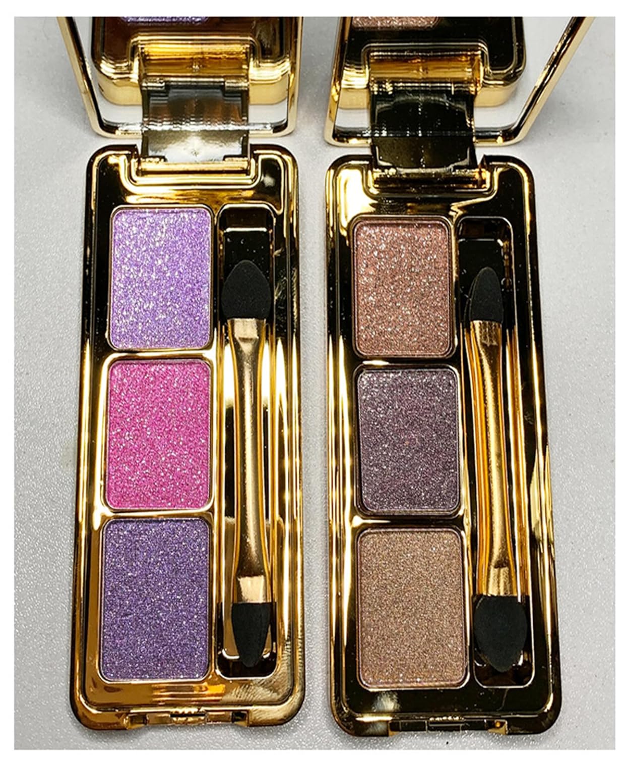 3-Shimmer Color Glitter Eyeshadow Palette Waterproof Long-Lasting Makeup for Women - Image 8