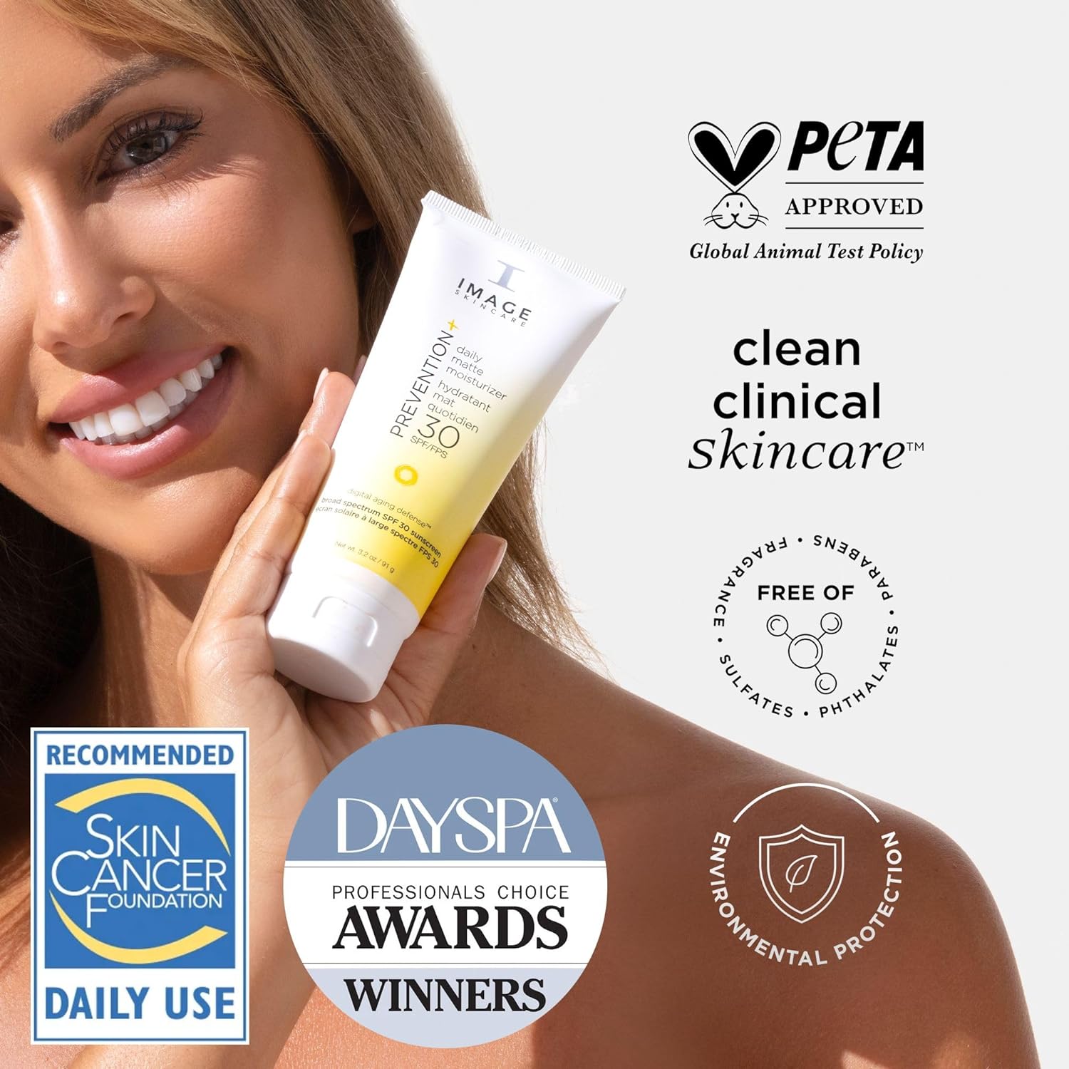 IMAGE Skincare, PREVENTION+ Daily Matte Moisturizer SPF 30, Zinc Oxide Mattifying Face Sunscreen Lotion, Amazon Exclusive - Image 3