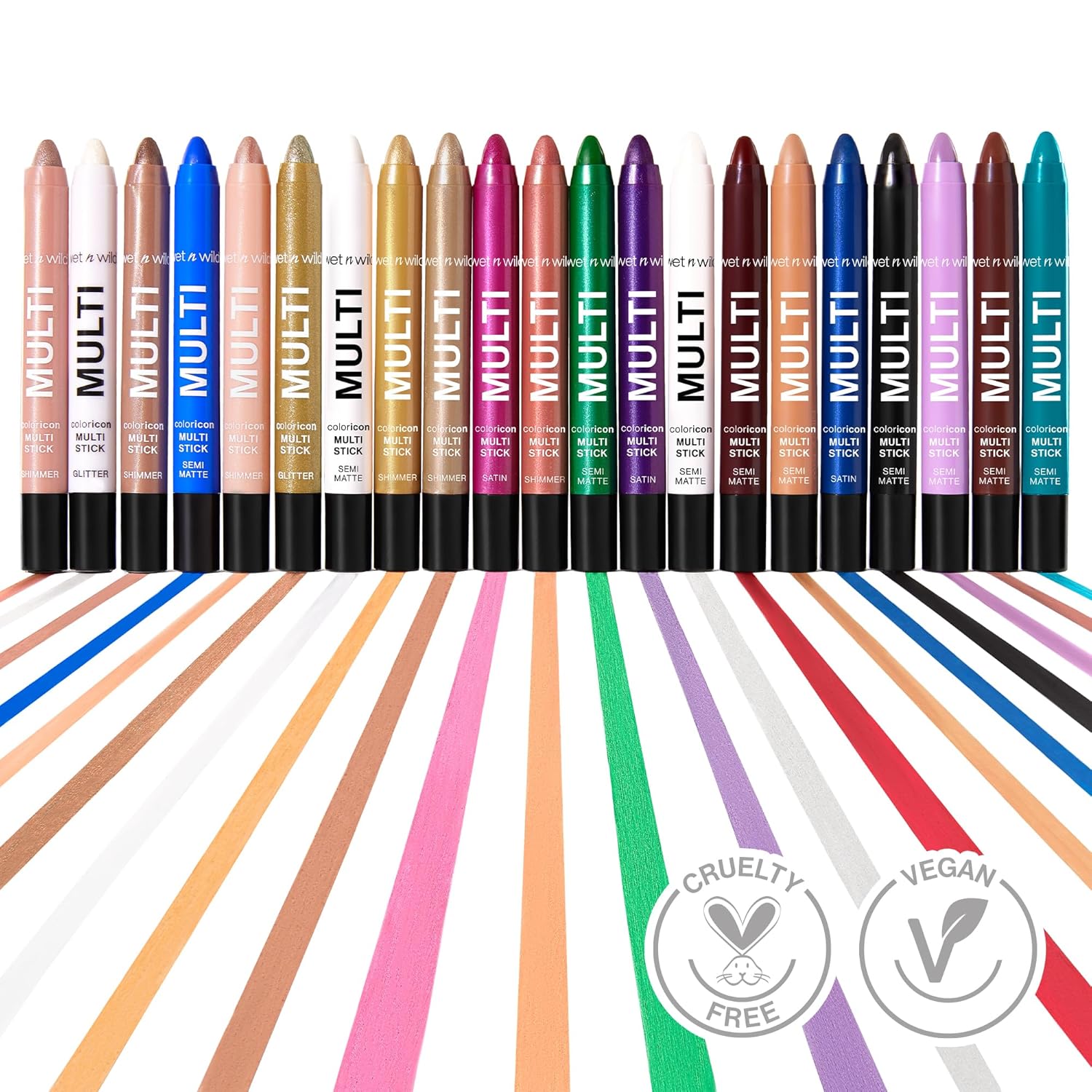 wet n wild Color Icon Cream Eyeliner Eyeshadow Multi-Stick, Moisturizing, Nourishing Velvety Cream-to-Powder Buildable & Blendable Formula, Cruelty-Free & Vegan - White Pearl - Image 6