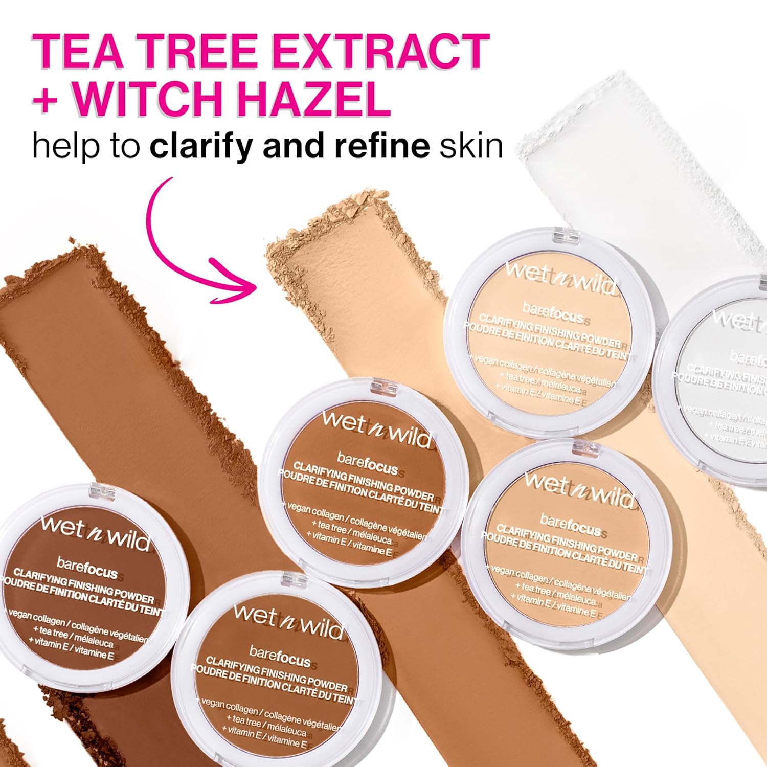 wet n wild Bare Focus Clarifying Finishing Powder | Matte | Pressed Setting Powder Fair-Light - Image 2