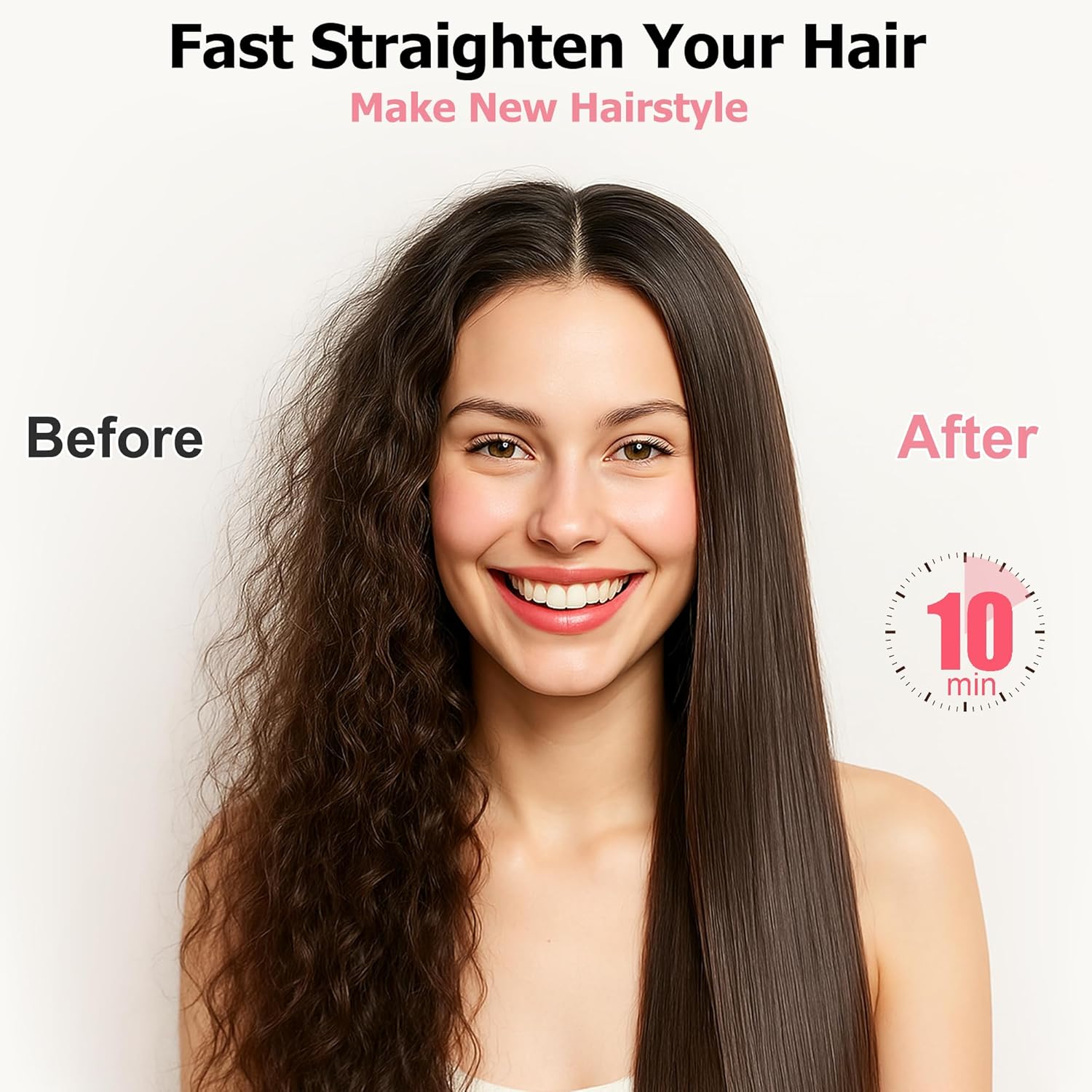Cordless Hair Straightener-JMFONE Travel Flat Iron,USB-C Rechargeable Mini Hair Straightener for Thin Hair, Bangs & Edges-3 Temp Settings,Dual Voltage,50 Min Use - Image 5