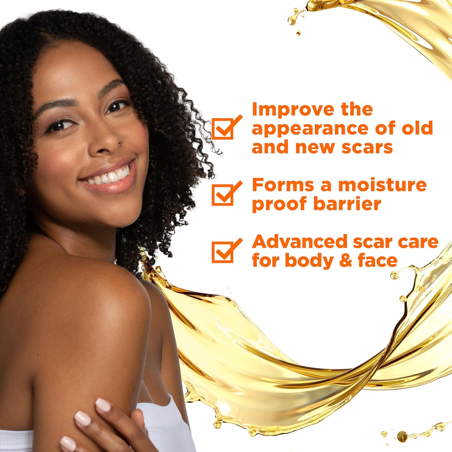 Palmer's Cocoa Butter Formula Scar Serum, Skin Brightening Oil for Face & Body, Concentrated Serum with Vitamin E, Fragrance Free, 1 Fl Oz - Image 3