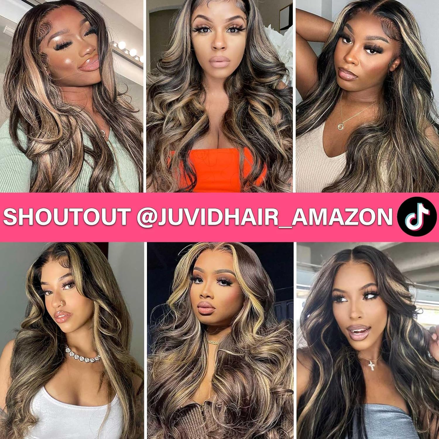 180 Density 26 Inch Body Wave HD Transparent Lace Front Wig 1b27 Balayage Human Hair - Image 7