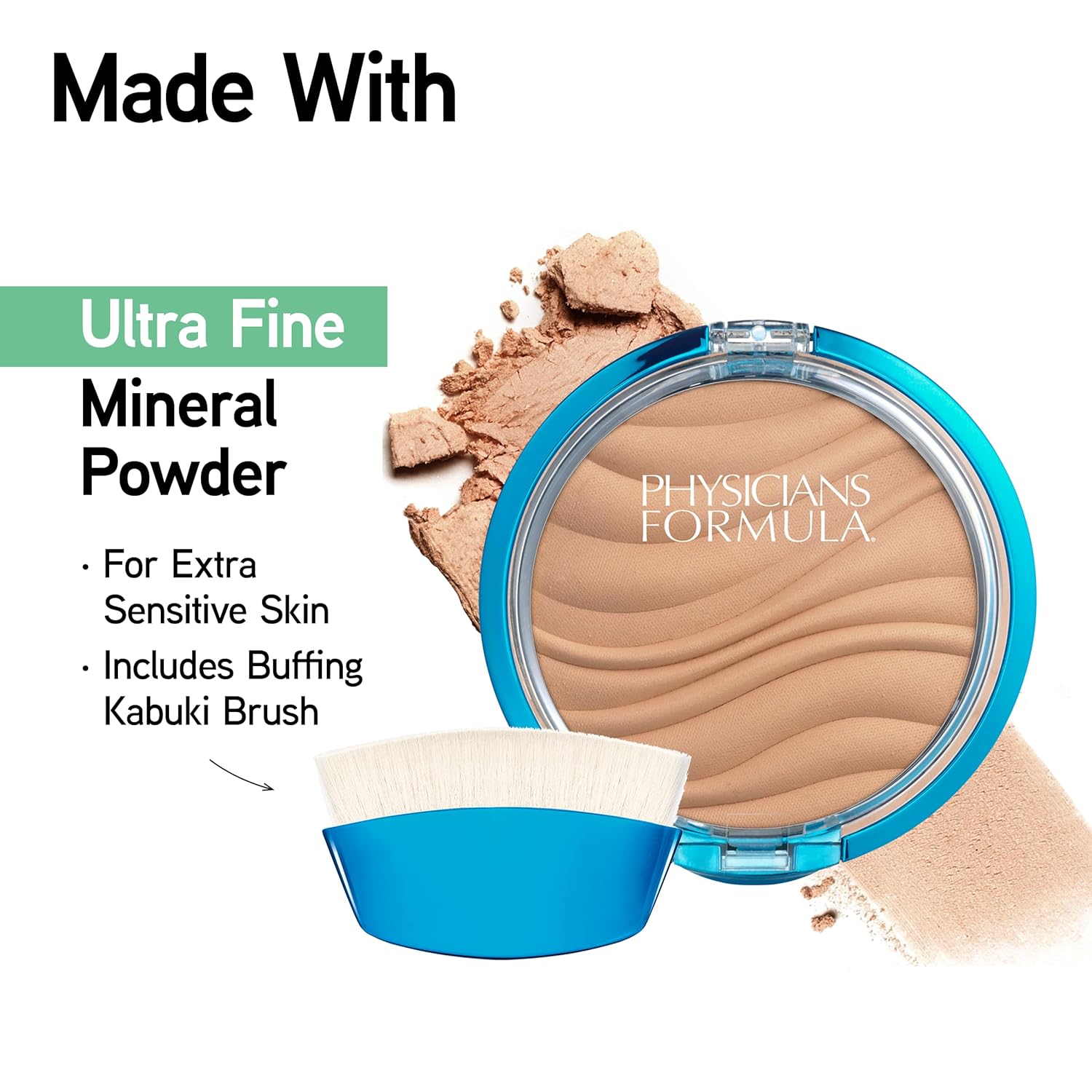 Physicians Formula Mineral Wear Talc-Free Mineral Airbrushing Pressed Powder Beige | Dermatologist Tested, Clinically Tested - Image 3