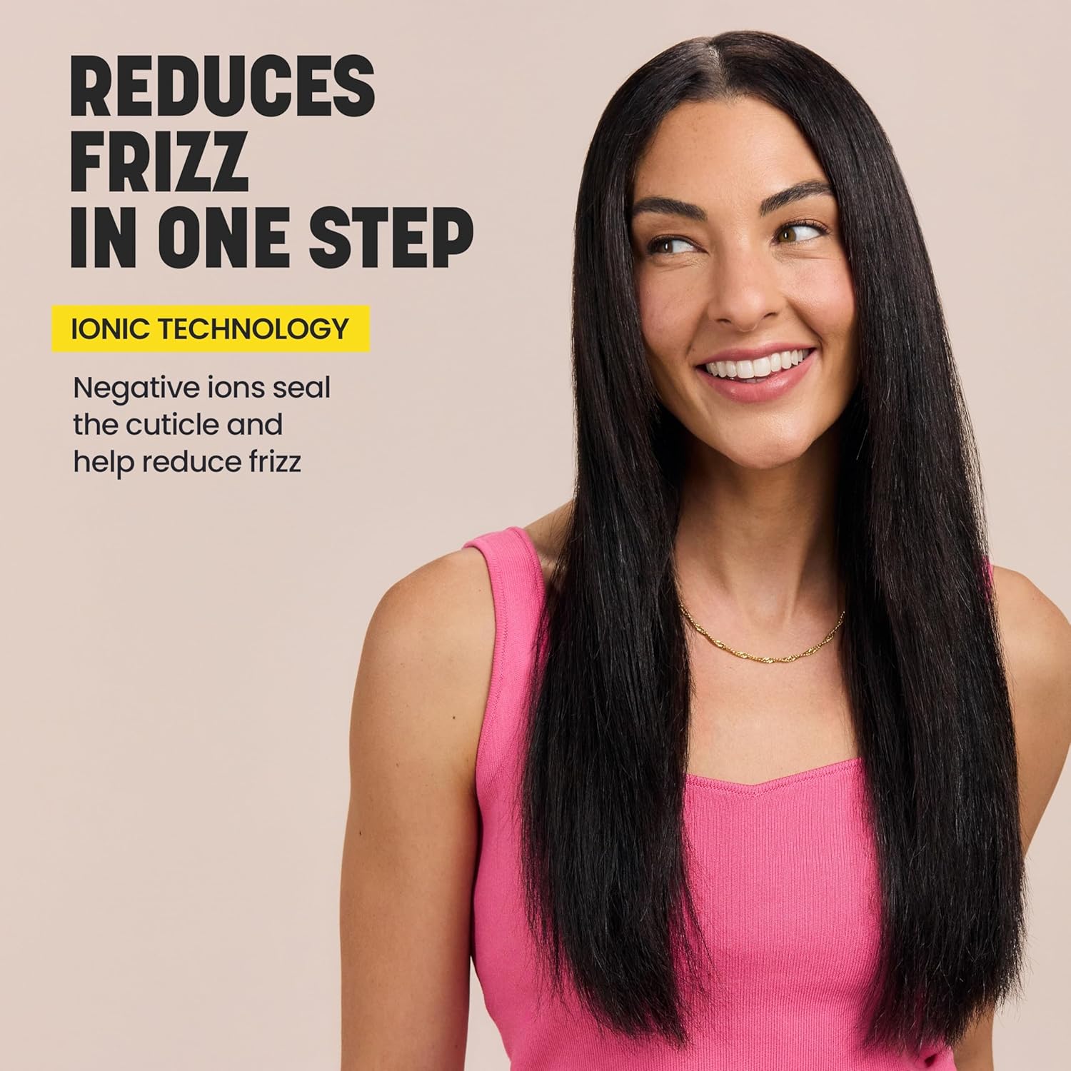 Drybar The Brush Crush Heated Straightening Brush | One Step Hair Straightener Brush, Smooth and Style for Frizz-free Hair, Works With All Hair Types - Image 6