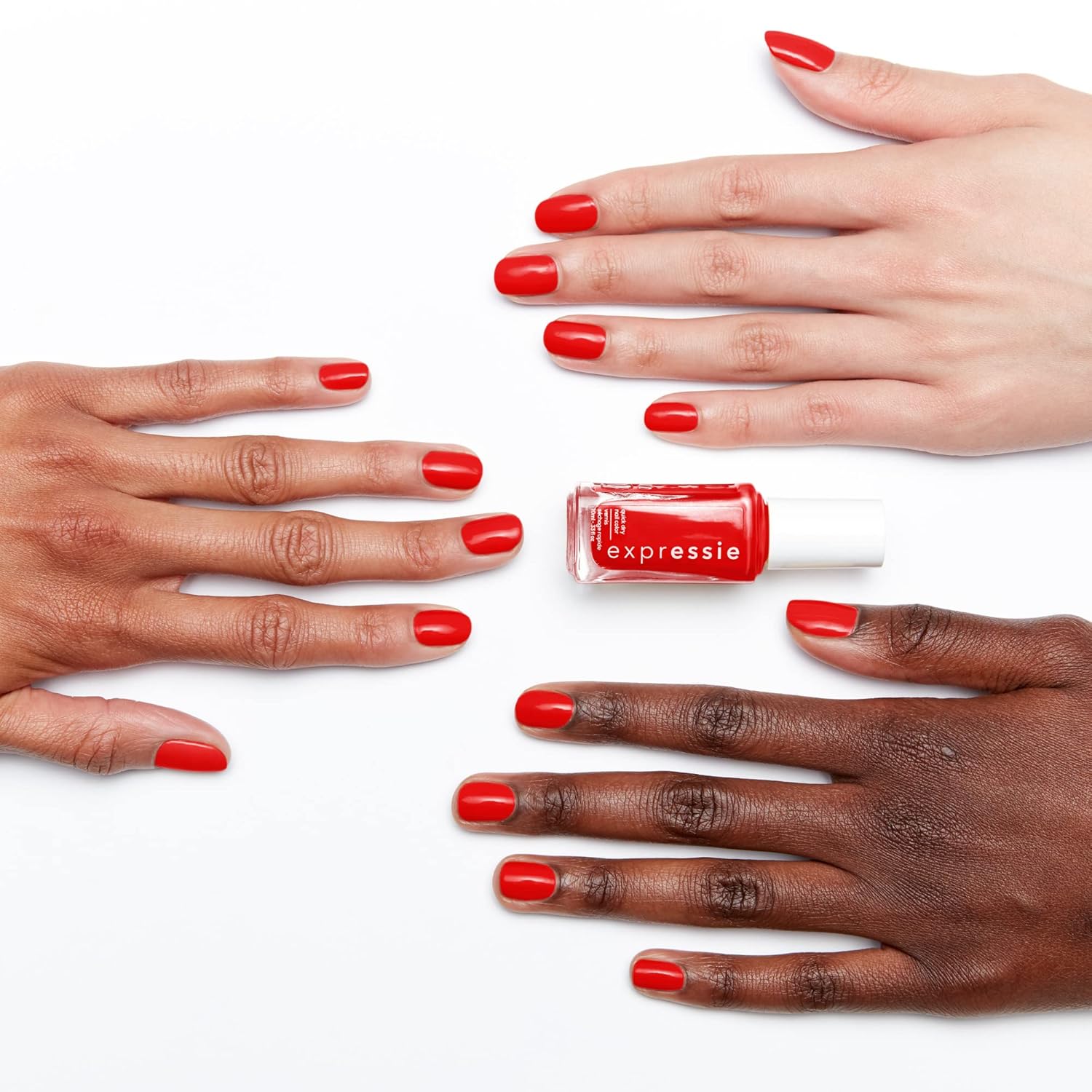 essie Nail Polish, Expressie Quick-Dry Nail Color, Vegan, Word On The Street, Red, Send A Message, 0.33 fl oz - Image 3