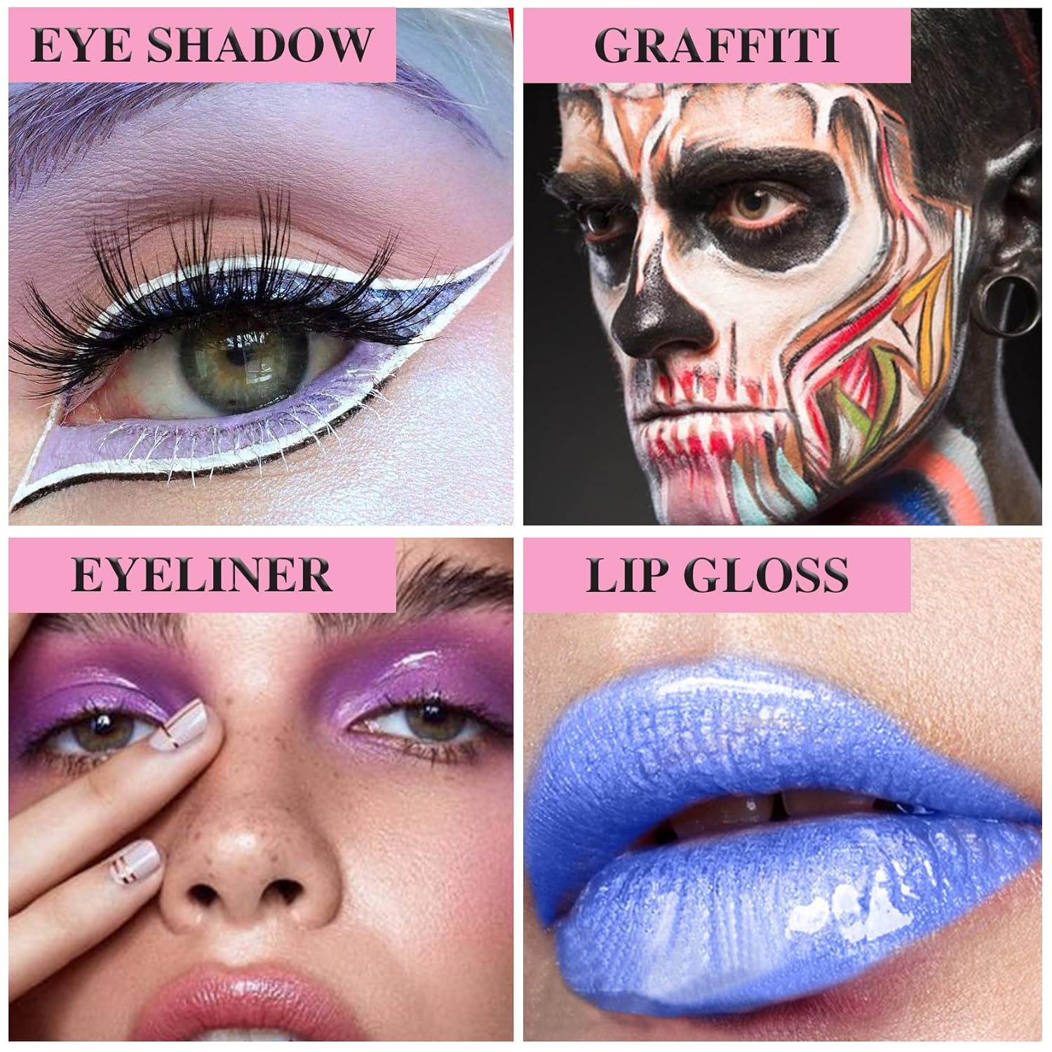 AWCCXMYM Green Glitter Eyeshadow Cream Eyeshadow Colorful Highly Pigmented Shiny Pearl Matte Eyeshadow Palette For Eyeliner Face Body Paint 04#Green - Image 4