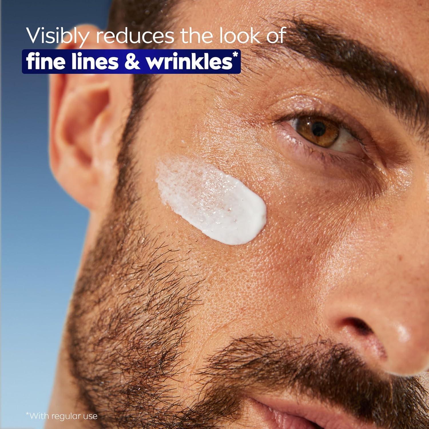 NIVEA Men Age Defense Daily Face Moisturizer with Broad Spectrum SPF 30 Sunscreen, Pro-Retinol and Hyaluronic Acid, Beard-Friendly Face Lotion Helps Defend Against UVA/UVB Rays, 1.7 Fl Oz Bottle - Image 5