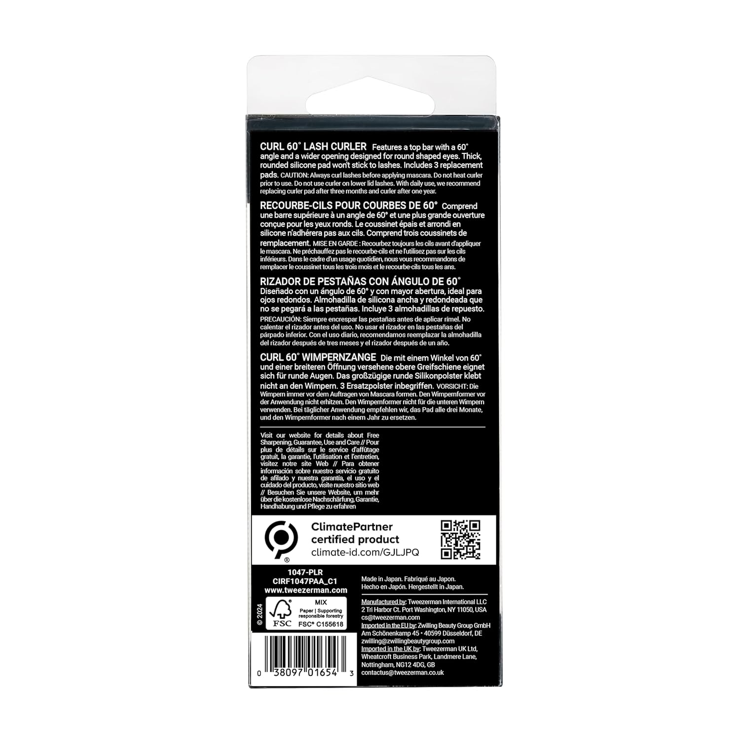 Tweezerman Curl 60" Lash Curler Model No. 1047-PLR - Image 9