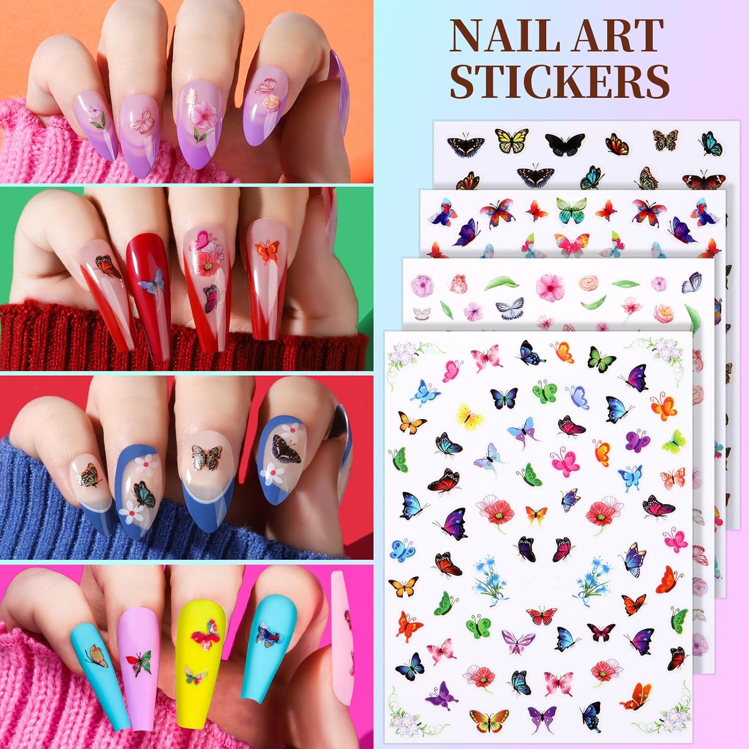 Teenitor Nail Art Kit for Beginners, Nail Art Supplies With Nail Art Brushes, Nail Dotting Tools, Nail Art Stickers, Nail Art Rhinestone, Nail Art Foil, Nail Art Tapes, Nail Accessories For Nail Art - Image 4