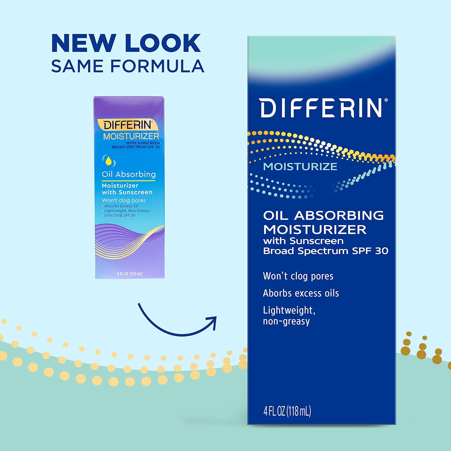 Differin Oil Absorbing Moisturizer with SPF 30, Sunscreen for Face by the makers of Differin Gel, Gentle Skin Care for Acne Prone Sensitive Skin, 4 oz (Packaging May Vary) - Image 2