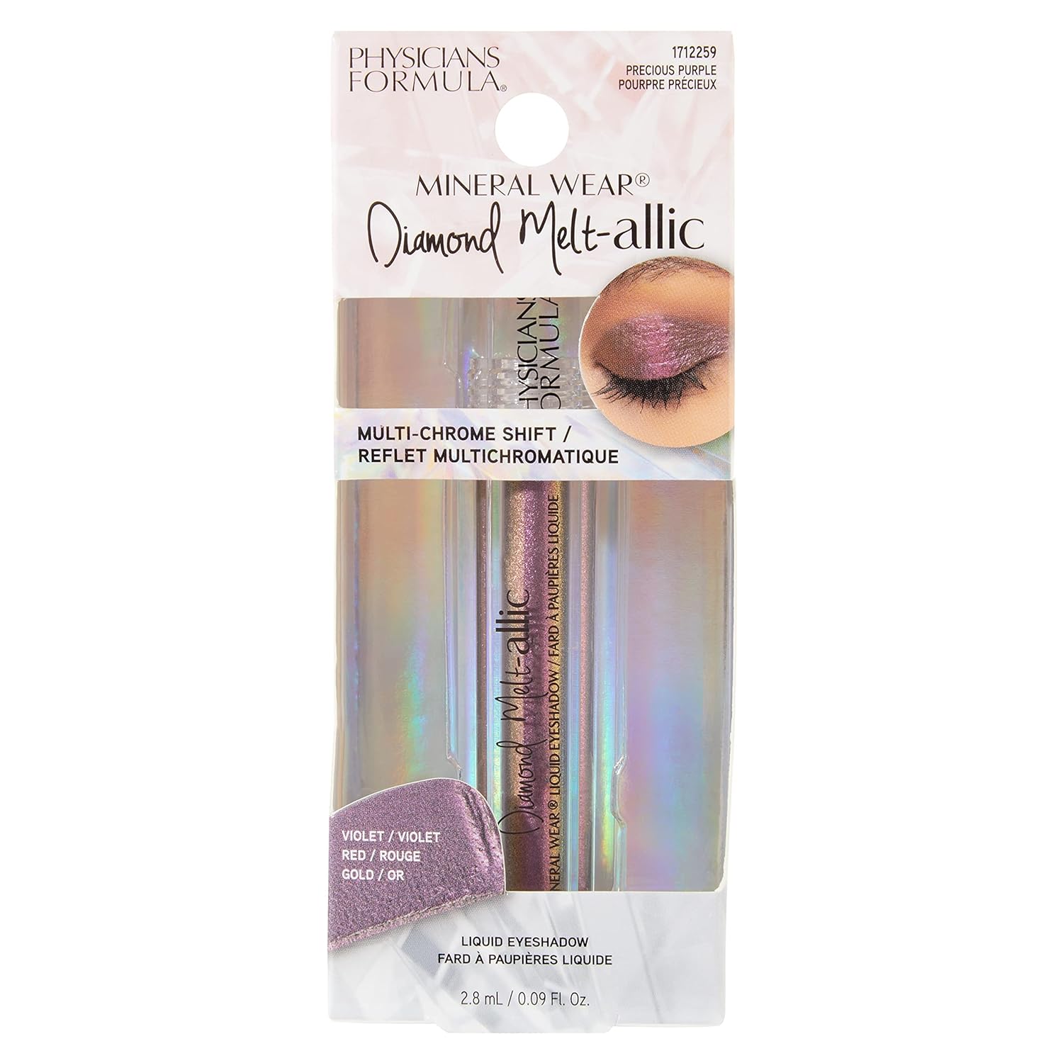 Cream Eyeshadow BY Physicians Formula Mineral Wear Diamond Metallic Eye Makeup Precious Purple - Image 4