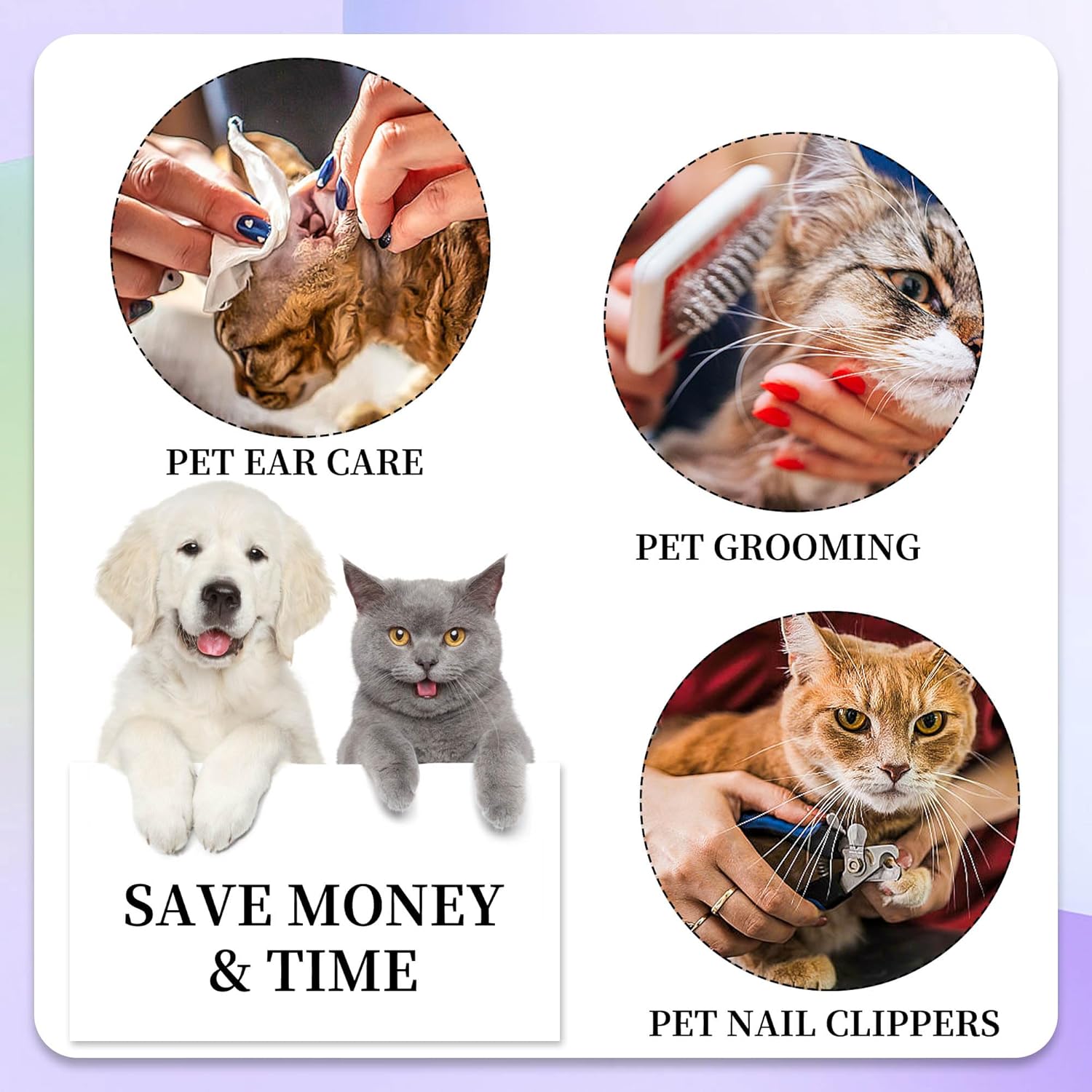 PatiencET Cat Grooming Hammock Pet Hammock Cat Nail Clipper Hammock for Nail Trimming Dog Sling for Nail Clipping Dog Hanging Harness (Black XS) - Image 6