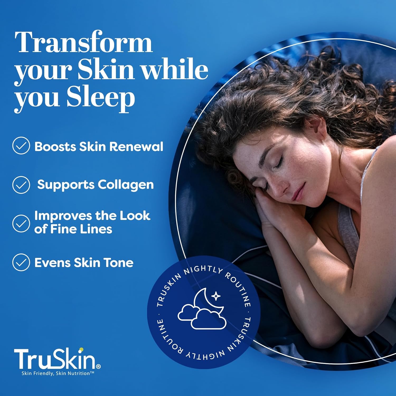 TruSkin Retinol Serum for Face – Gentle Anti-Aging Serum with Retinol, Hyaluronic Acid, and Vitamin E for a More Youthful Feel – Skin Care Made to Improve Look of Fine Lines, Wrinkles, 1 fl oz - Image 3