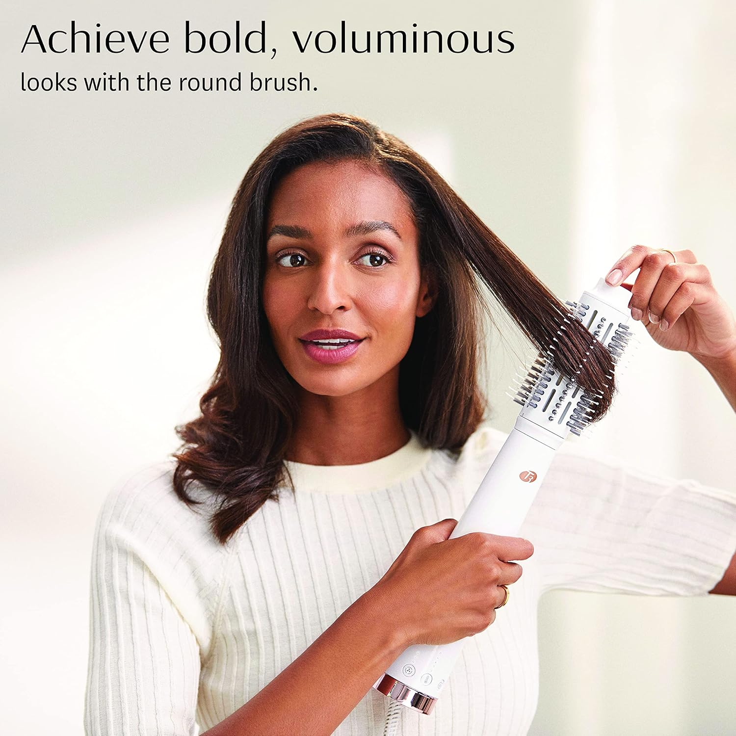 T3 AireBrush Duo Interchangeable Hot Air Blow Dry Brush with Two Attachments � Includes 15 Heat and Speed Combinations, T3 IonFlow Technology, Volume Booster Switch, Lock-in Cool Shot - Image 10