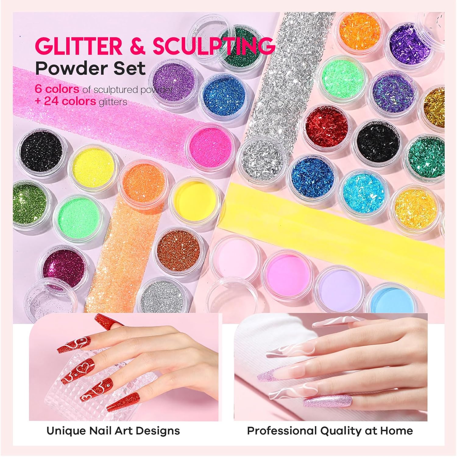 Acrylic Nail Kit for Beginners: Professional Complete Set with Drill UV Light Gel Polish Nail Art Tools for Salon Quality Manicures at Home - Image 7