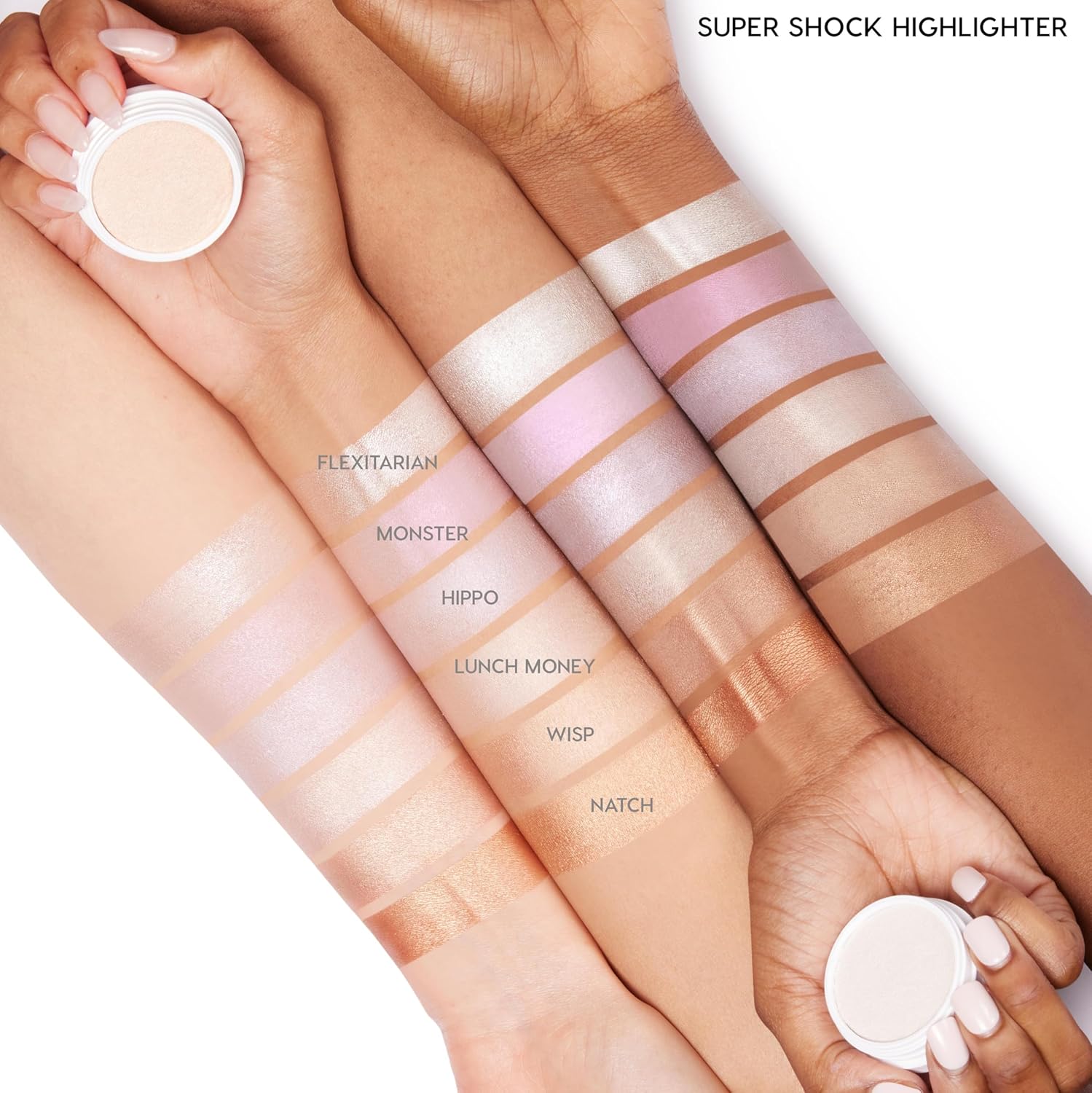 ColourPop Super Shock Highlighter Makeup - High-Pigment, Crème-Powder Face Makeup - Buildable & Blendable Formula with a Unique Bouncy Texture - Spellbound (0.15 oz) - Image 3