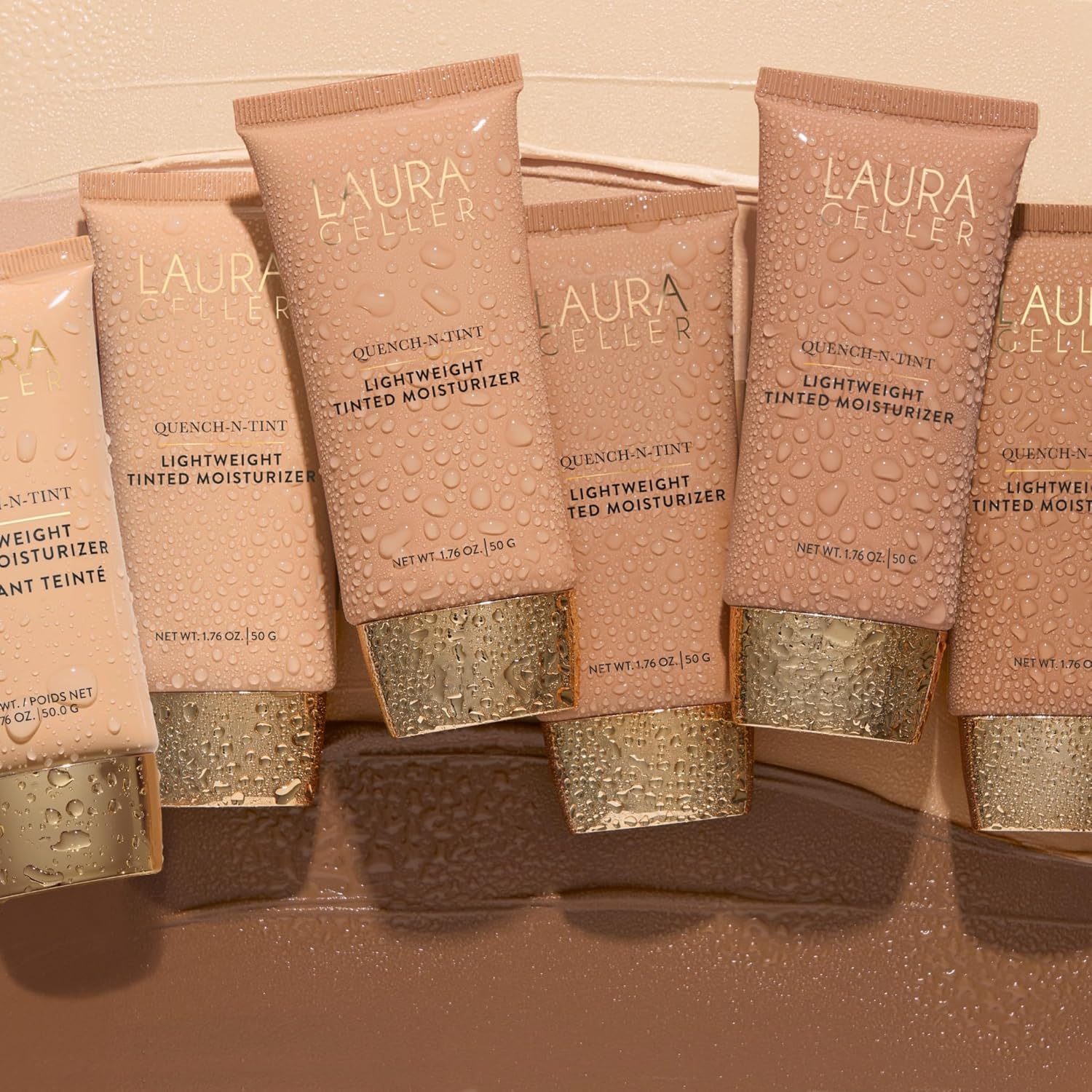 LAURA GELLER NEW YORK Quench-n-Tint Lightweight Tinted Moisturizer, Porcelain/Fair - Sheer to Light Buildable Coverage - Natural Glow Finish - Lightweight Formula with Hyaluronic Acid - Image 8