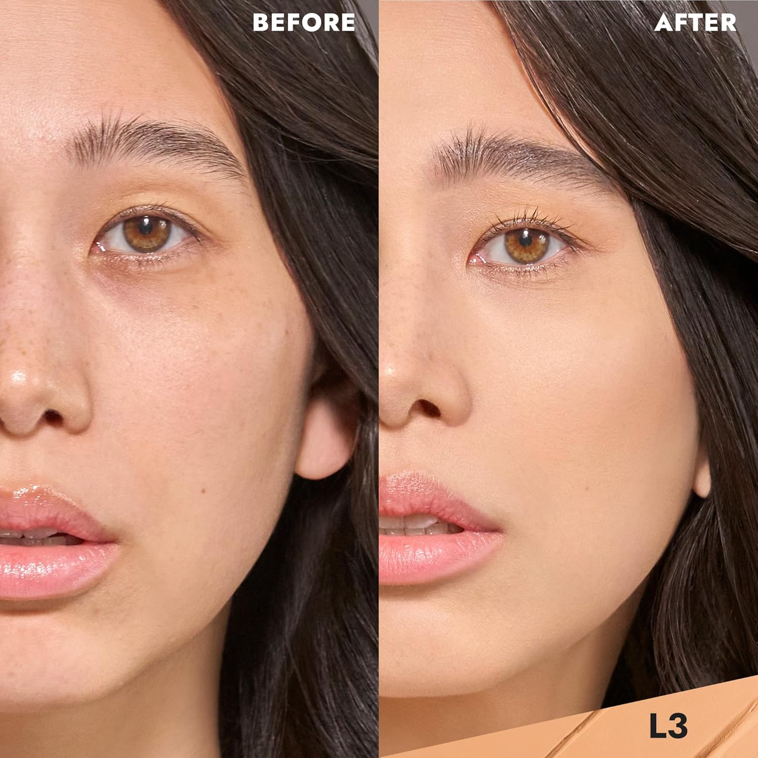 COVER FX Total Cover Cream Foundation - Shade L3 - Buildable Coverage - Natural Finish - Oil-Free - Sweat-Proof - Image 2