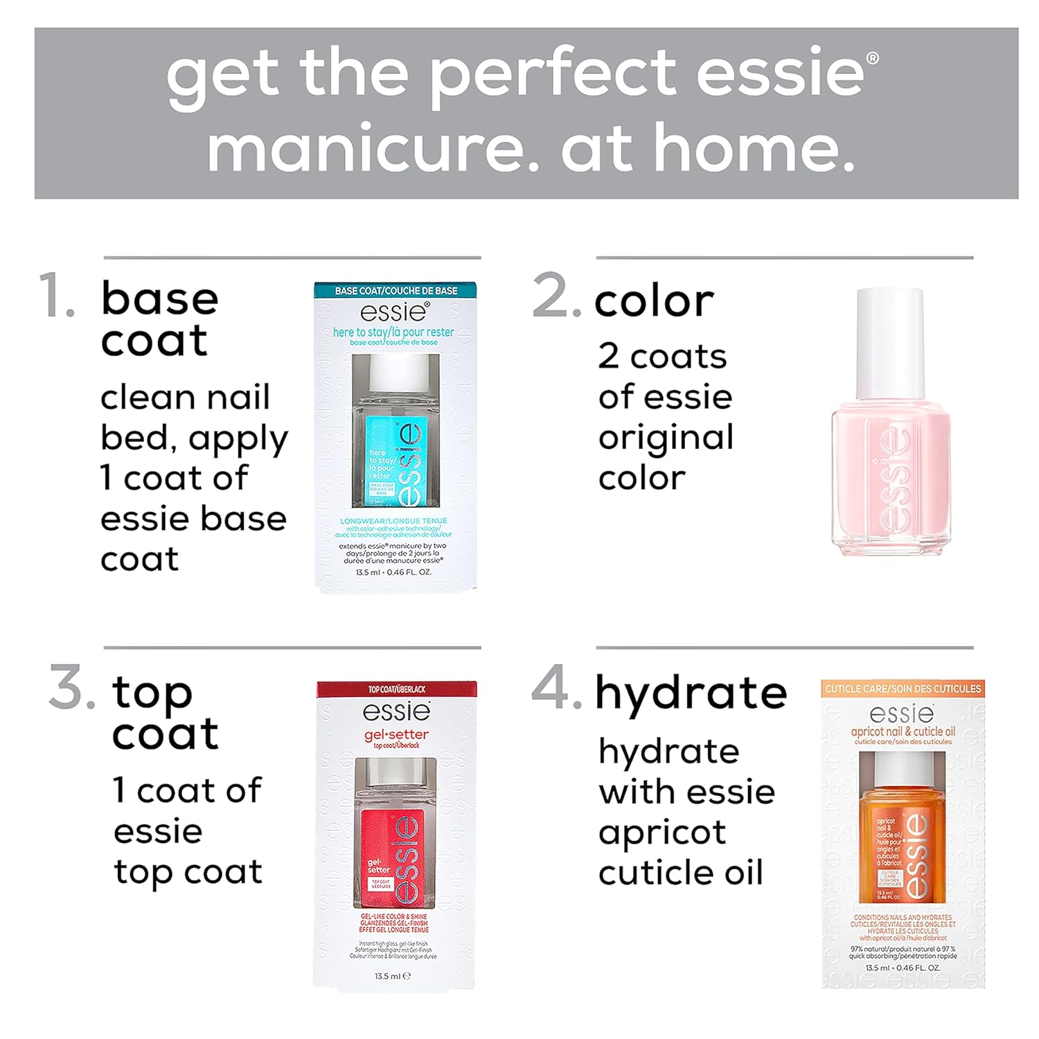 essie Nail Polish, Salon-Quality Blue Black Nail Polish, Vegan, After School Boy Blazer, 0.46 fl oz - Image 9