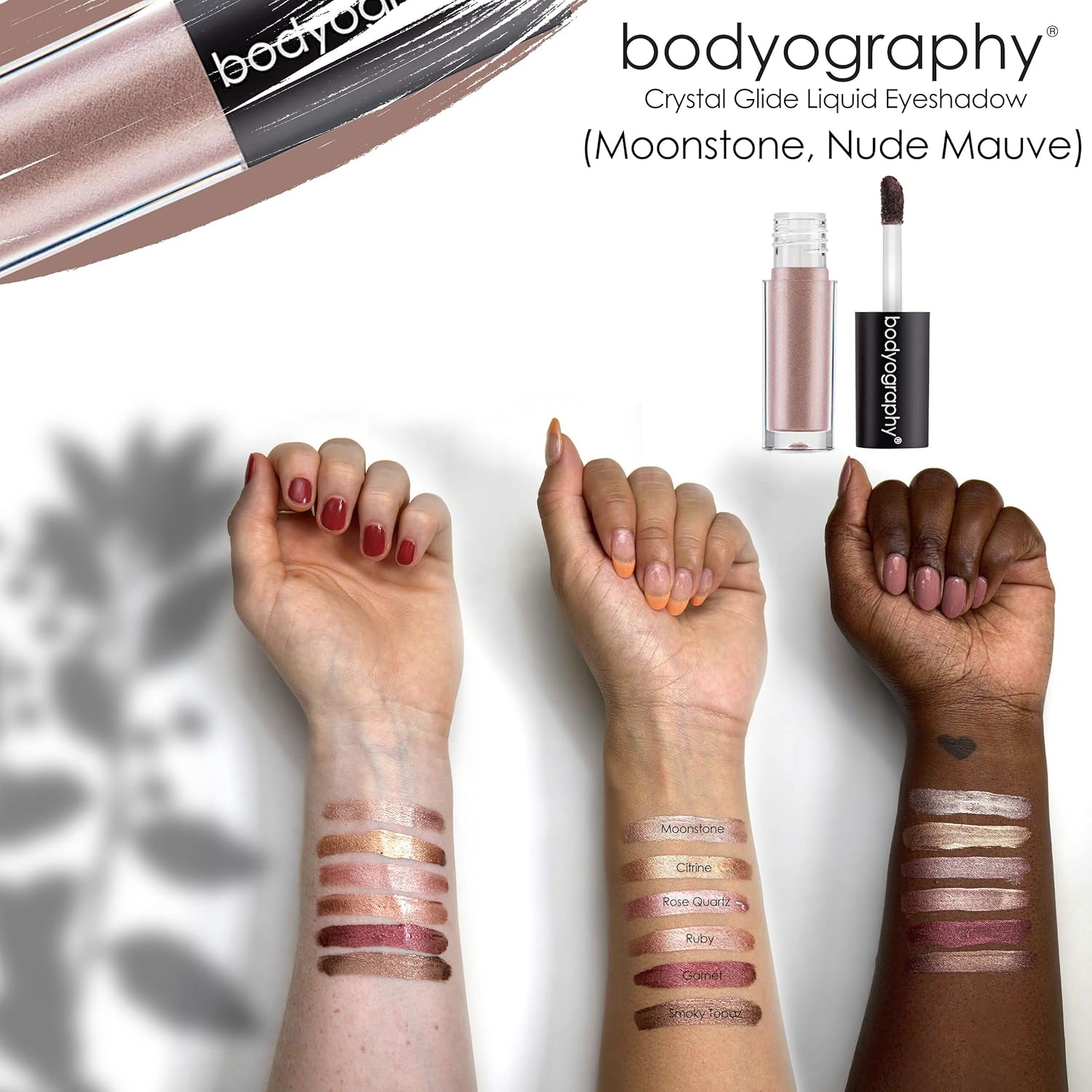 Bodyography Crystal Glide Liquid Eyeshadow - Moonstone for Women - 0.067 oz Eye Shadow - Image 5