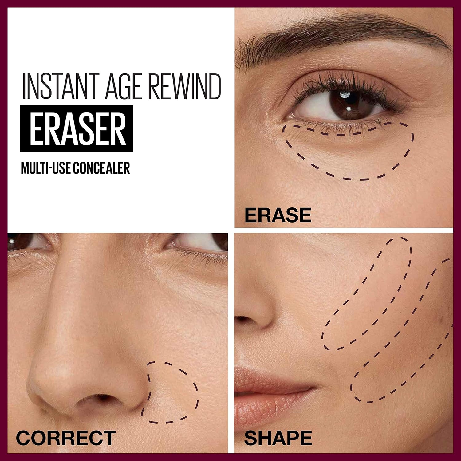 Maybelline Instant Age Rewind Eraser Dark Circles Treatment Multi-Use Concealer, Cool Ivory, 0.2 Fl Oz (Pack of 2) (Packaging May Vary) - Image 8