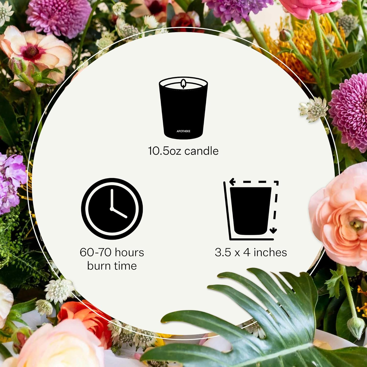 Apotheke Luxury Scented Candles for Home, Earl Grey Bitters - Aromatherapy Jar Candle with Soy Wax Blend - Image 3