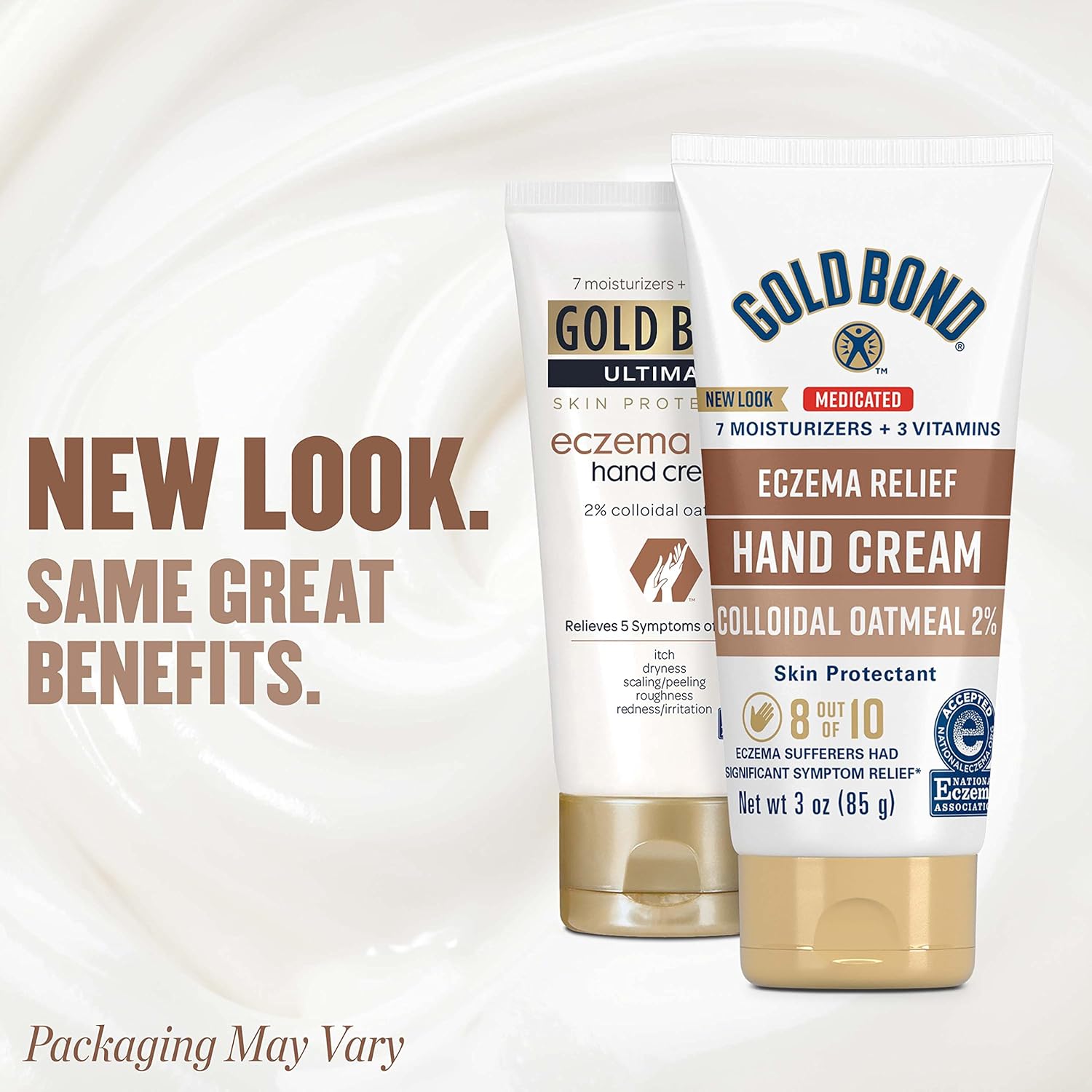 Gold Bond Medicated Eczema Relief Hand Cream, 3 oz., Skin Protectant Cream With 2% Colloidal Oatmeal - Image 2