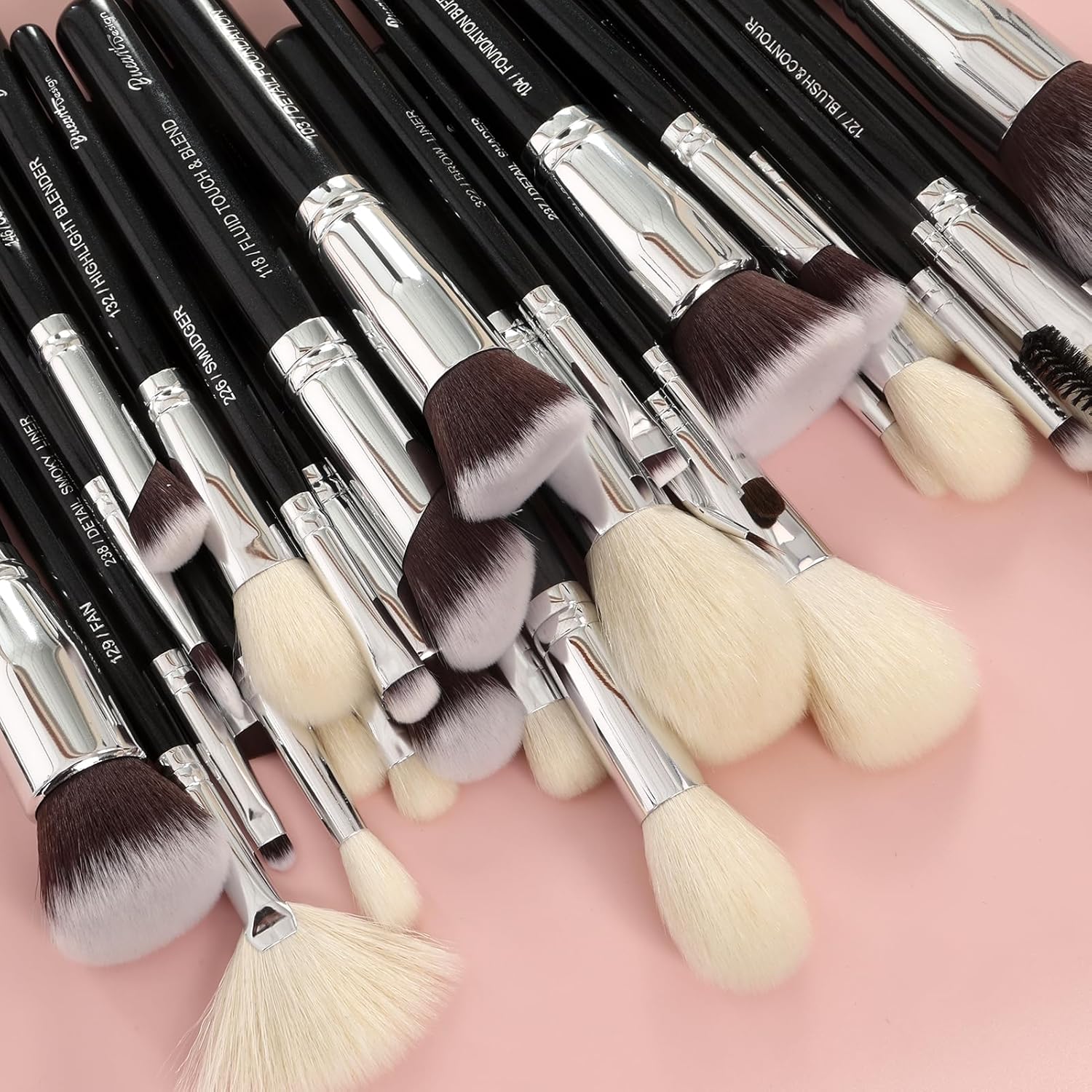 Pro makeup Artist Brushes Set 32Pcs Luxury Goat Hair Horse hair Makeup Brush Set eye and face brushes for every possibility By Bueart Design - Image 4