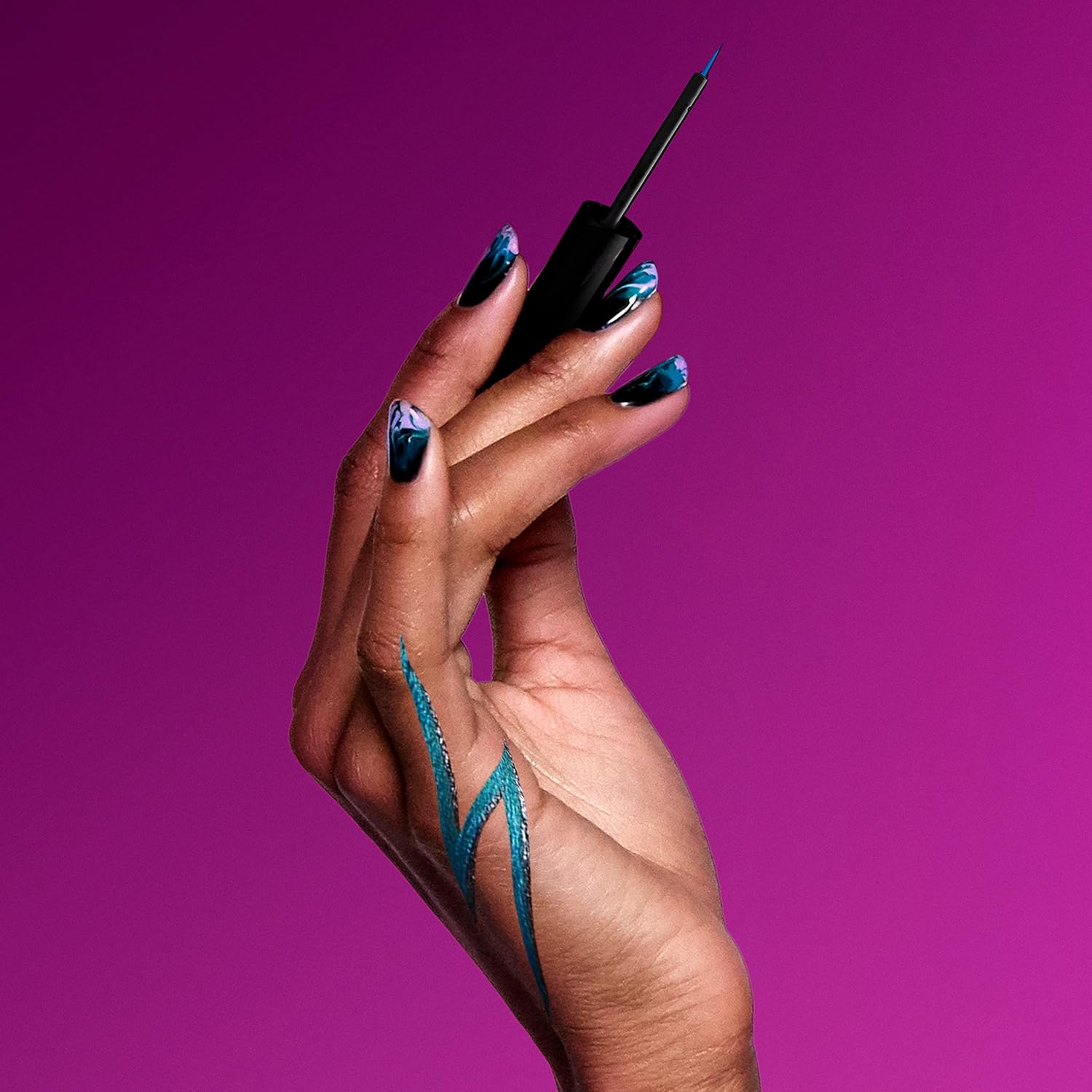 NYX PROFESSIONAL MAKEUP Epic Wear Metallic Liquid Liner, Long-Lasting Waterproof Eyeliner - Teal Metal - Image 10
