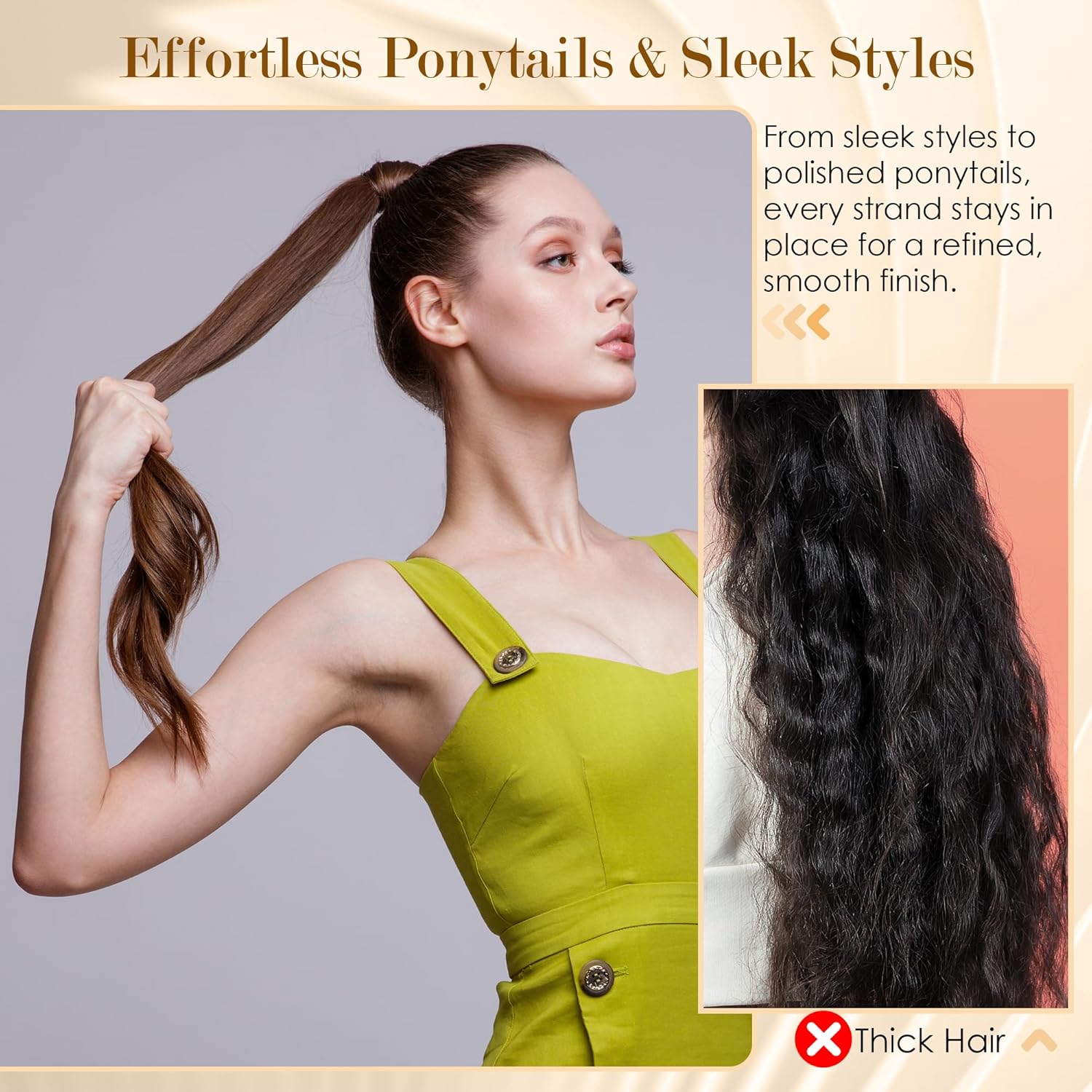 All Ages Soft Boar Bristle Slick Back Hair Brush for Thin and Fine Hair - Image 3