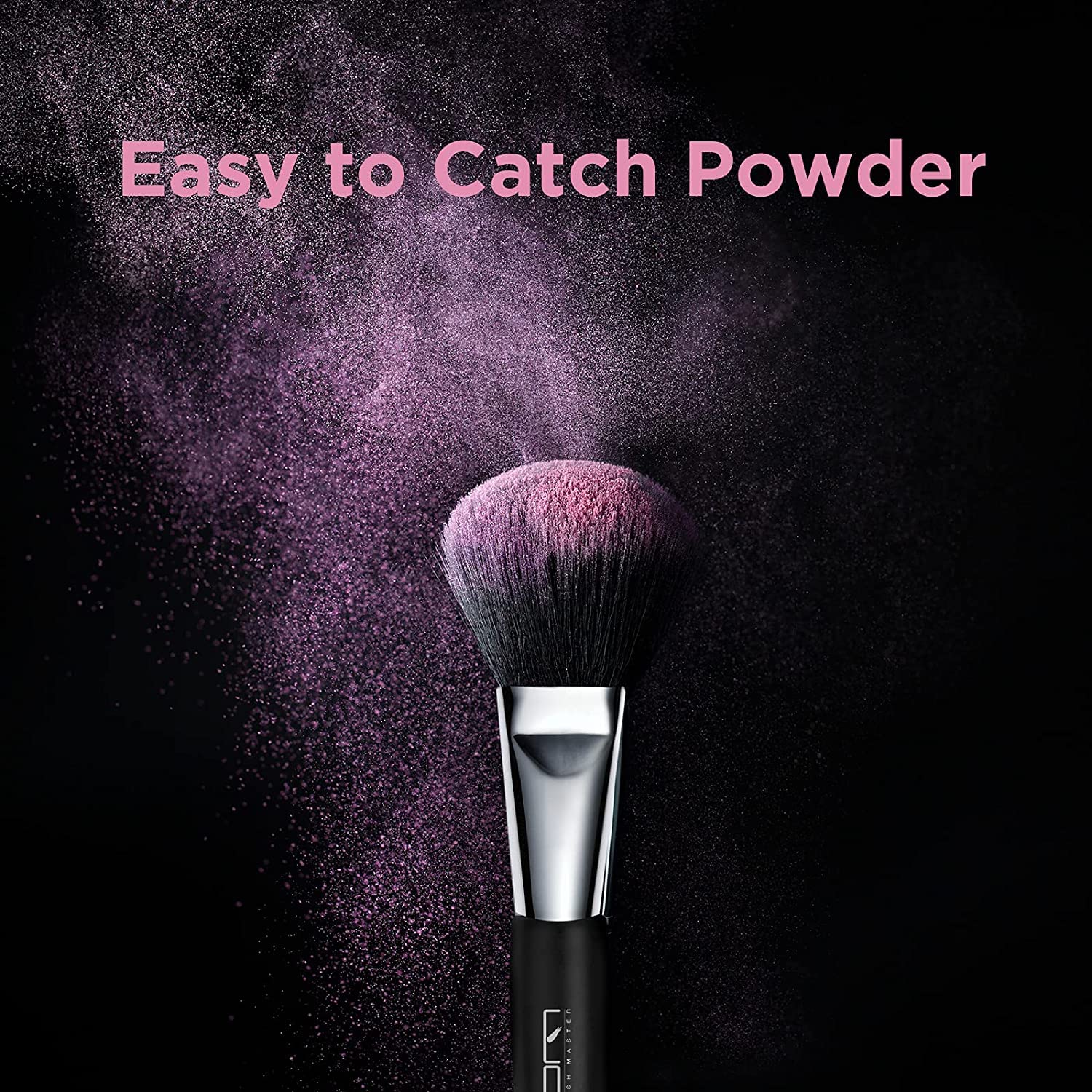 Travel Makeup Brushes Set w/Pouch, 5PCS Double Ended Portable Mini Cosmetic Brushes Kit for Foundation, Eyeshadow, Lip, Blush Make Up Brushes Professional(Black) - Image 4