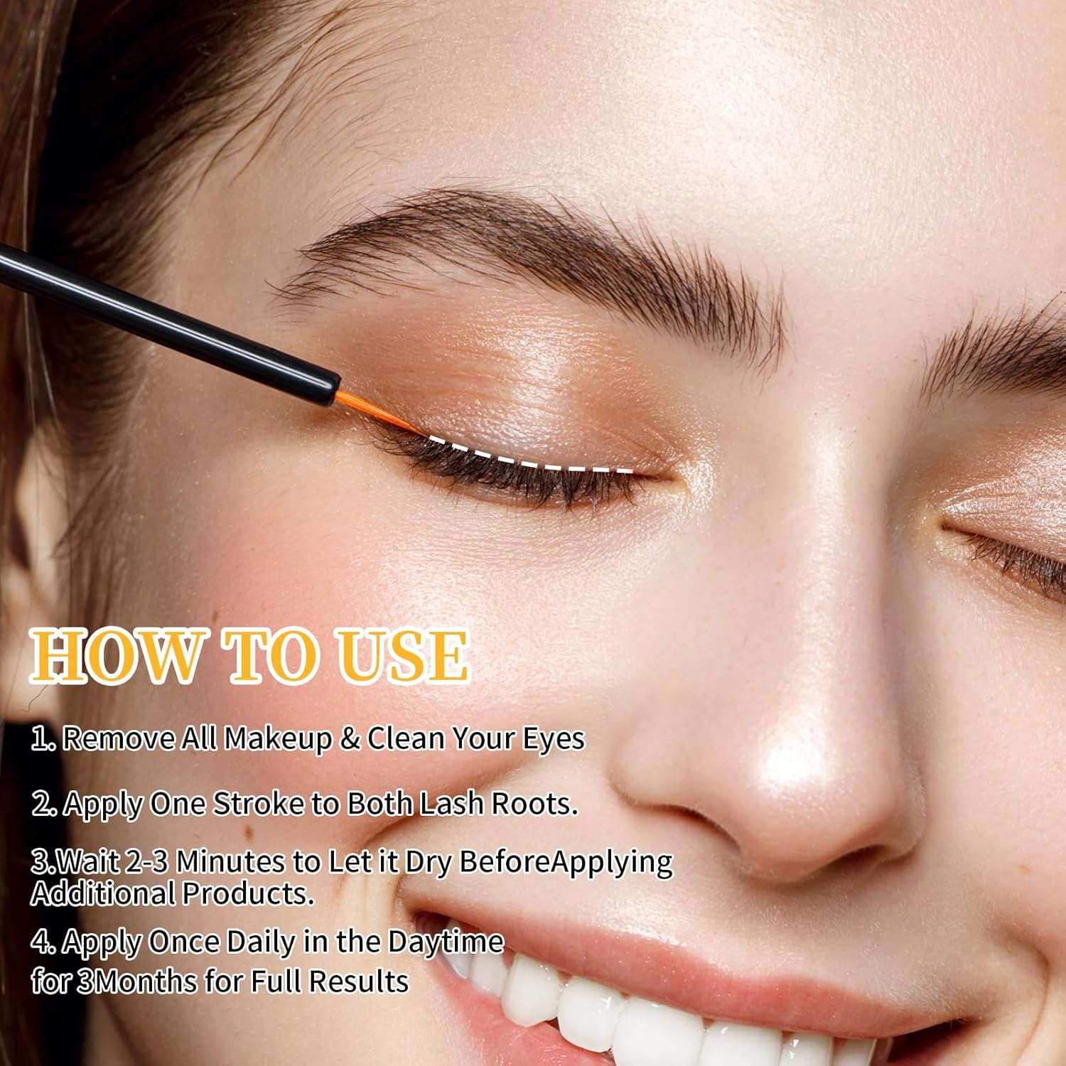 Eyelash Growth Serum for Thicker, Longer, Natural Lashes without Prostaglandin – Grow Luscious, Natural Lashes with Advanced Enhancer | Vegan & Cruelty-Free Treatment - Image 8