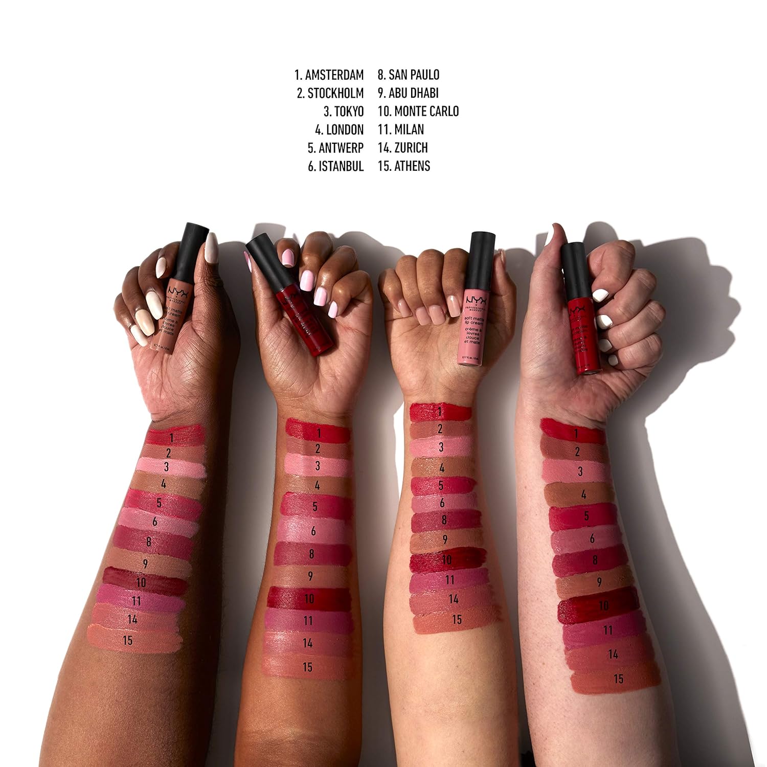 NYX PROFESSIONAL MAKEUP Soft Matte Lip Cream, Lightweight Liquid Lipstick - London (Mid-Tone Beige) - Image 7
