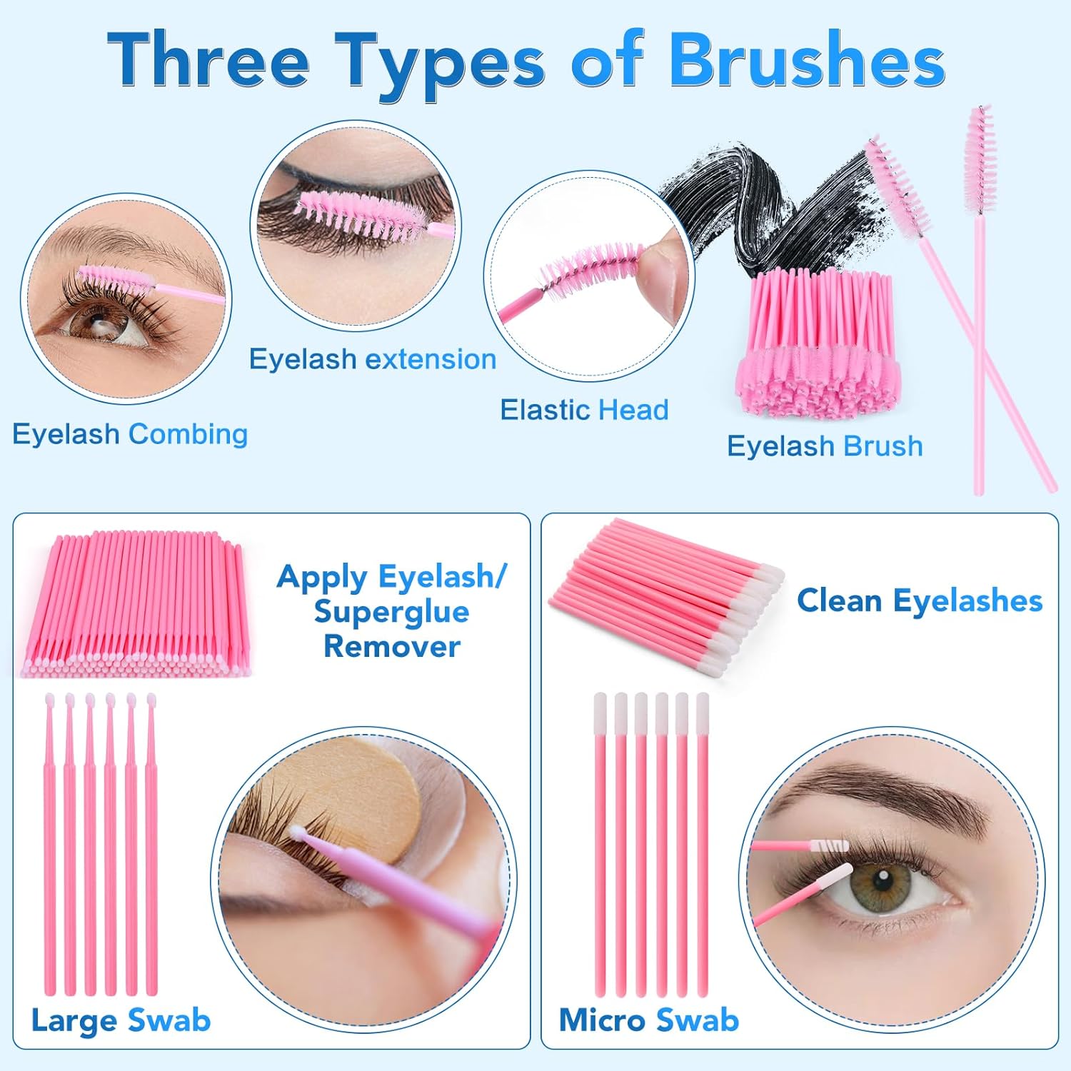 Eyelash Extension Kit for Beginners, Professional Lash Extension Kit with Mannequin Head, Lash Starter Kit with Lash Fan, Lash Extension Supplies for Practice Training Kit - Image 6