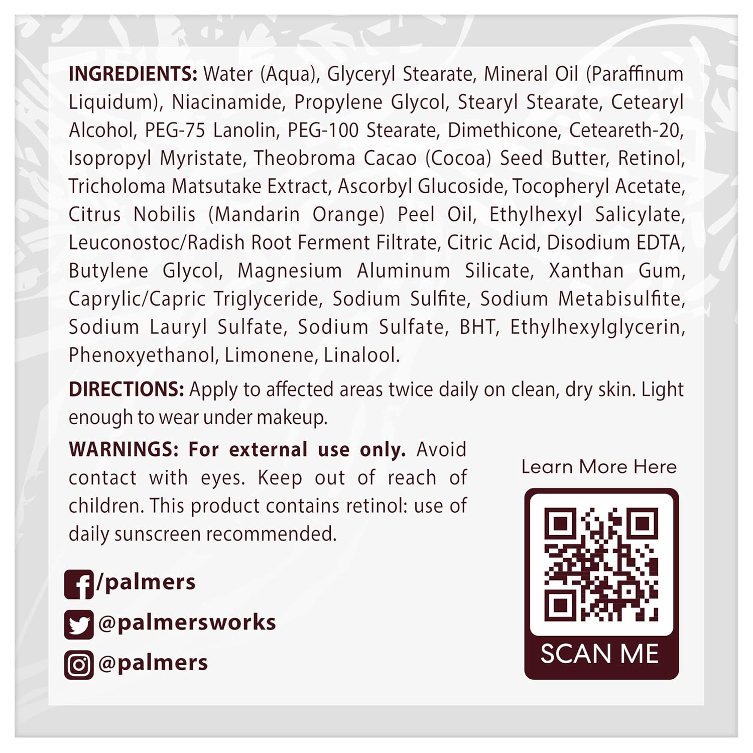 Palmer's Cocoa Butter Formula Eventone Fade Cream, Anti-Dark Spot Fade Cream with Vitamin E and Niacinamide, Helps Reduce Dark Spots & Age Spots, 2.7 Ounce - Image 6