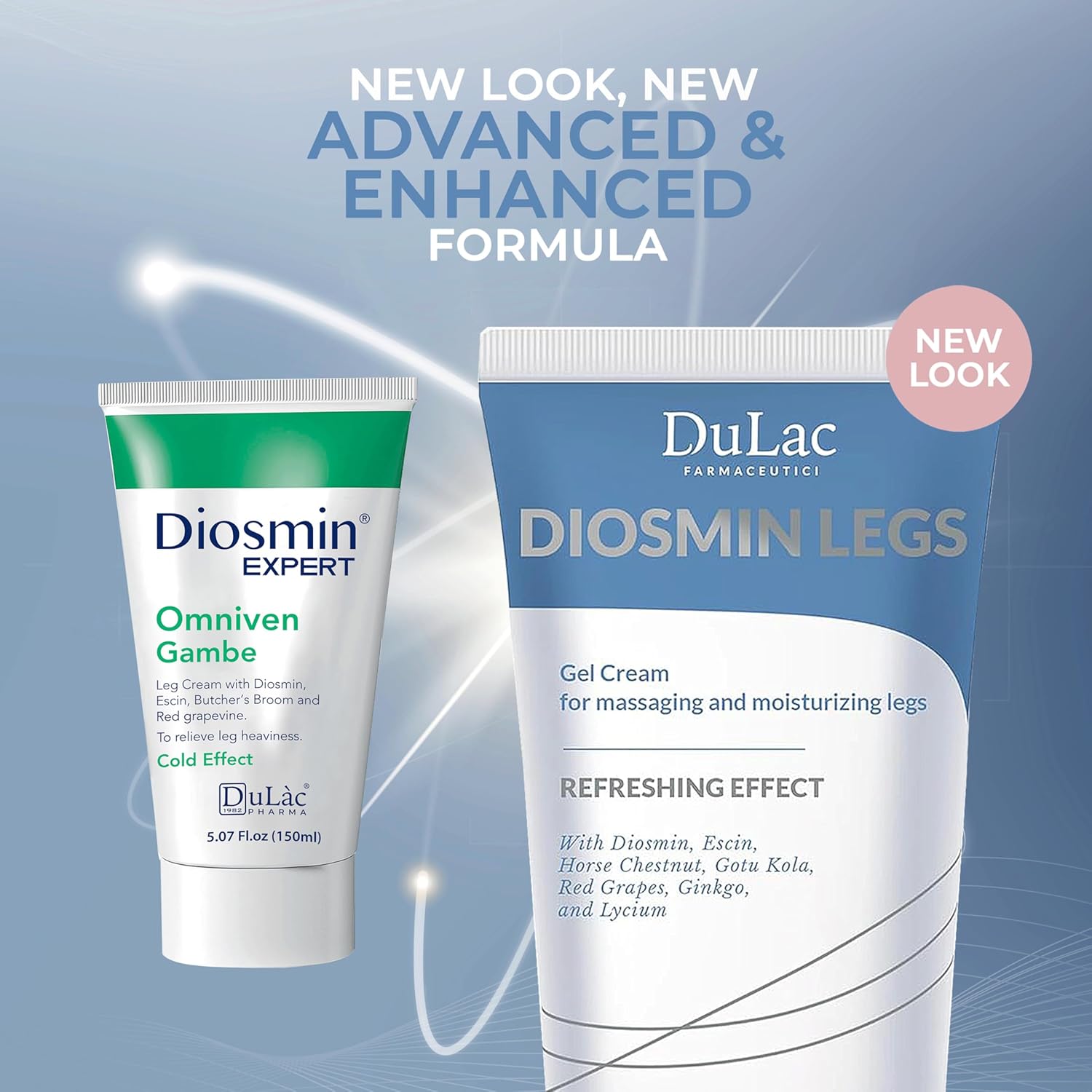 Dulàc - Diosmin Legs 5.07 Fl Oz - Varicose Veins Treatment for Legs, Gel Cream for Circulation and Spider Veins, Cooling Effect Diosmin and Horse Chestnut Cream for Leg Swelling Relief - Image 6