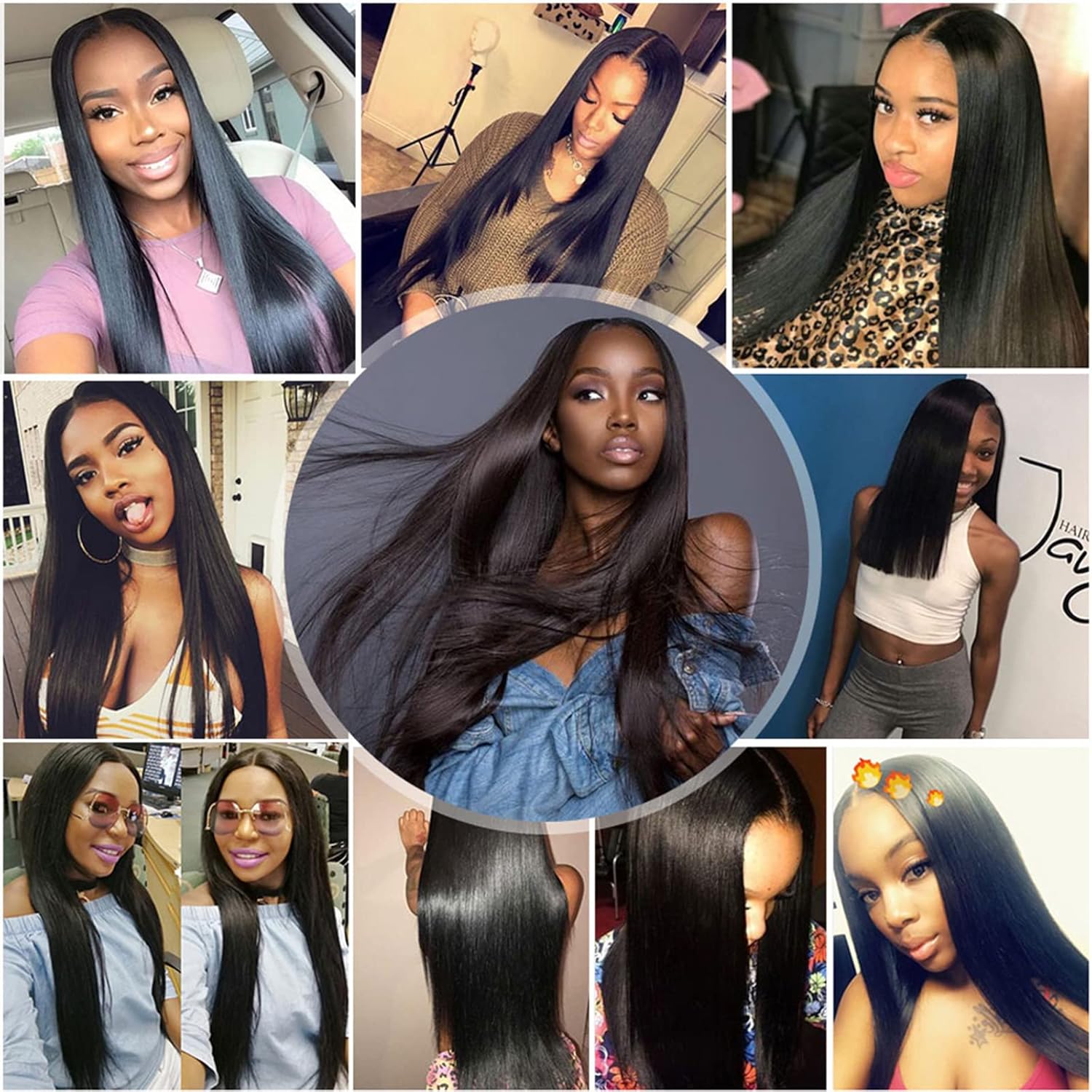 12A Straight Bundles with Frontal Human Hair 20 22 24+18 Inch Brazilian Human Hair Bundles with Frontal 100% Unprocessed Virgin Weave Hair with 13x4 HD Lace Closure - Image 8