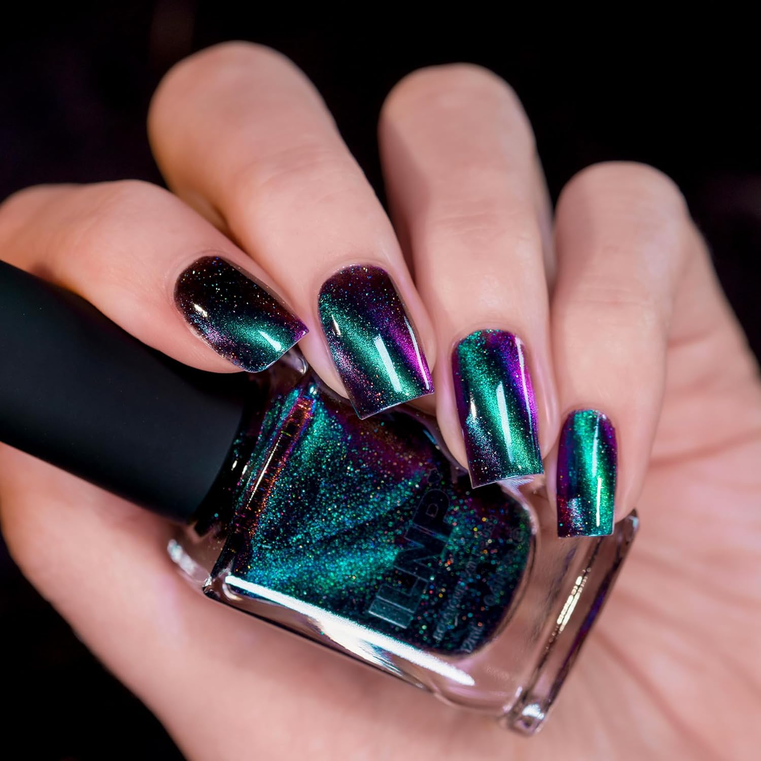 ILNP Deep Space - Teal to Purple Magnetic Holographic Nail Polish - Image 4