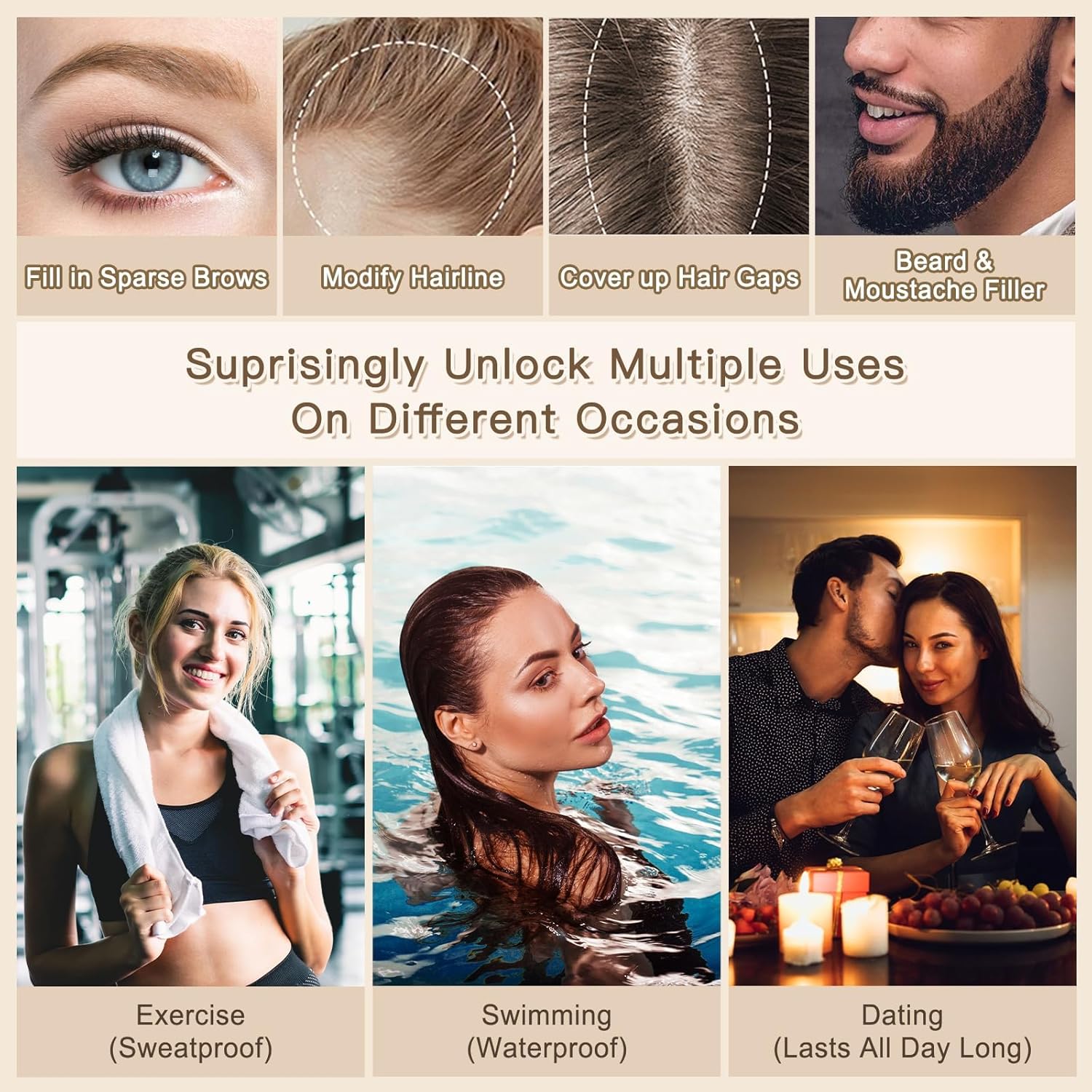 UCANBE Brow-Fection Angled Brush Eyebrow Pen, Liquid Microblading Eyebrow Pencils for Women, Wild Natural Brow Pen for Realistic Hair-Like Brows, Easy to Color, Waterproof, Lasts All Day, Brown - Image 7