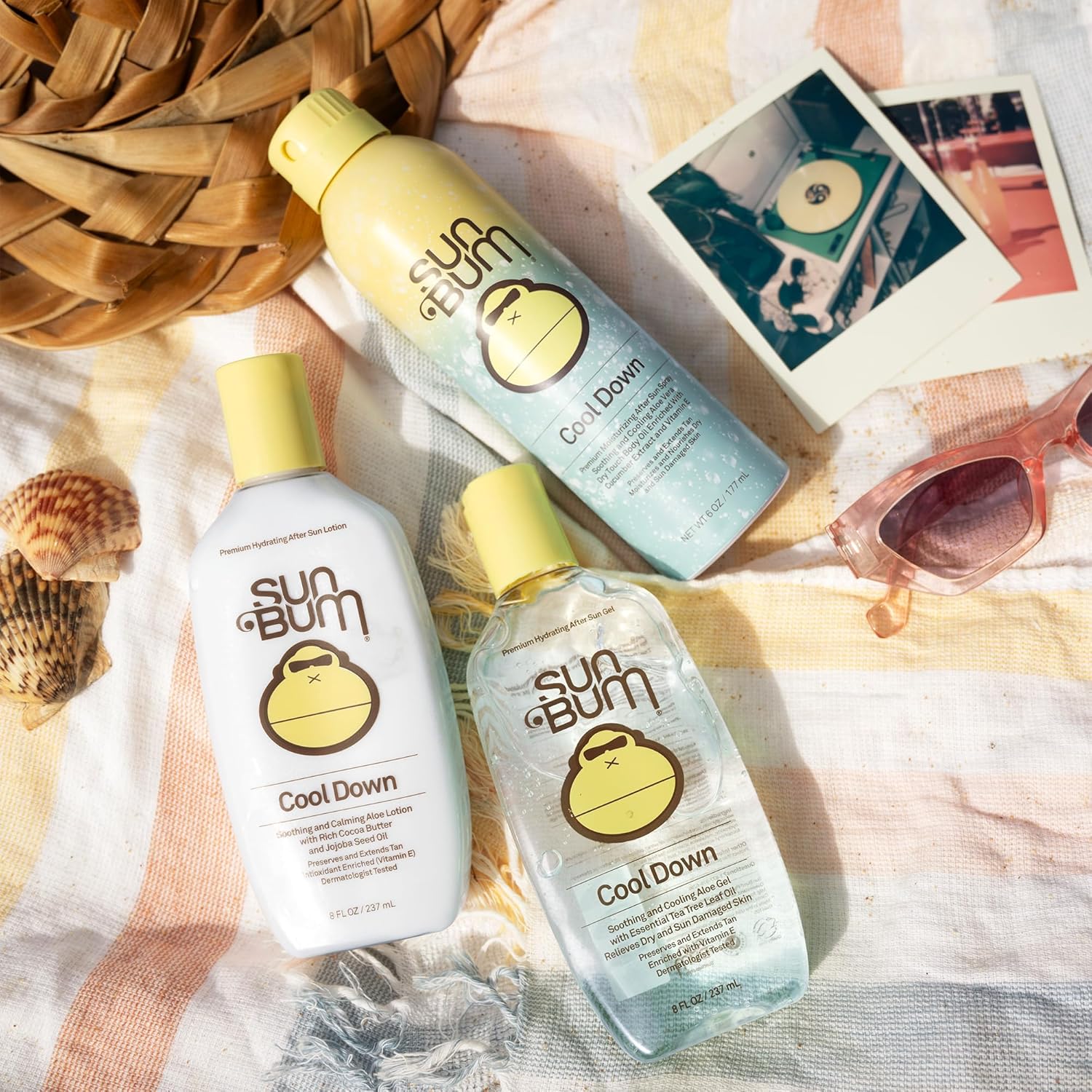 Sun Bum Cool Down Aloe Vera Lotion - Vegan After Sun Care with Cocoa Butter to Soothe and Hydrate Sunburn - 8 oz - Image 5