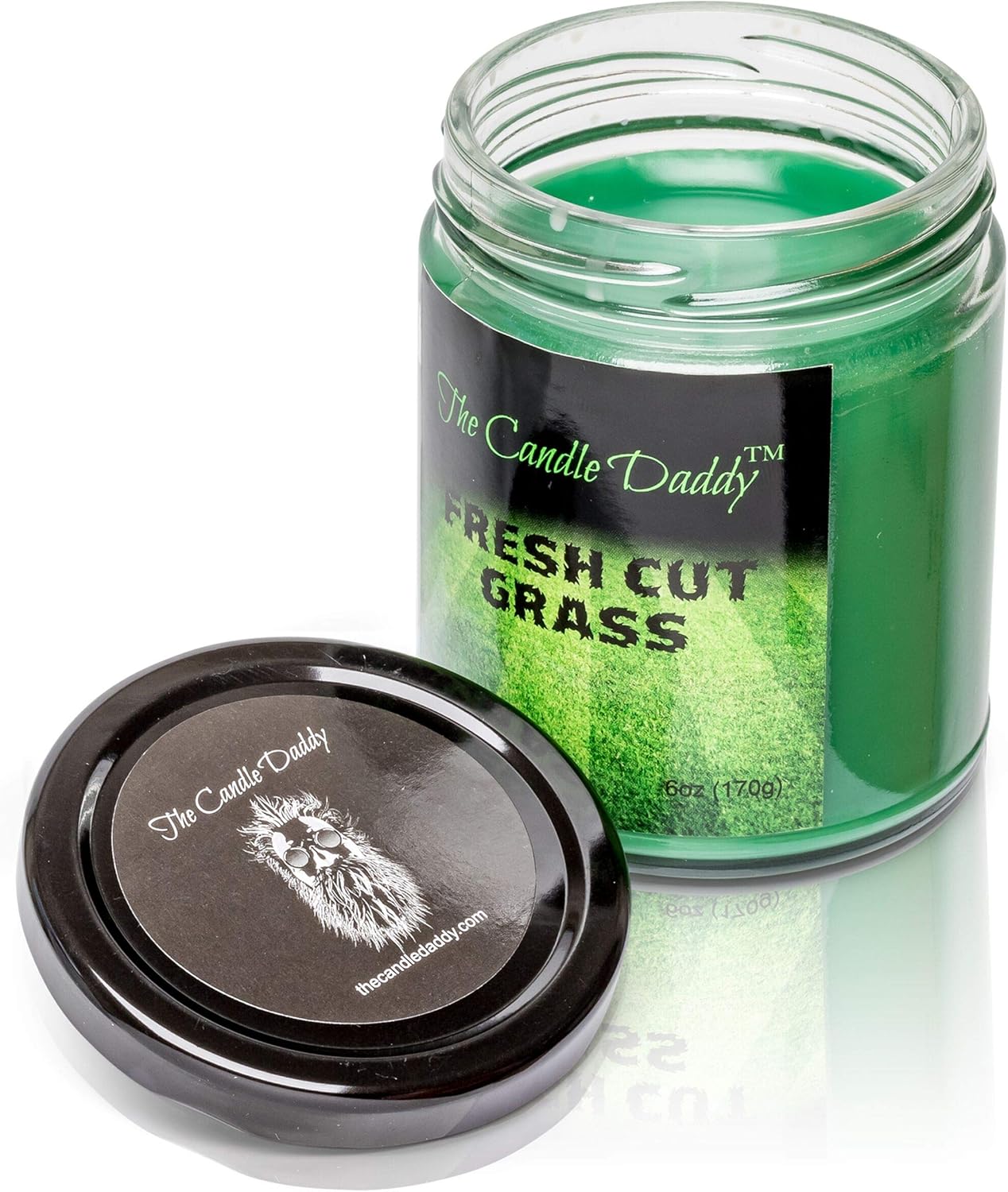 Fresh Cut Grass Candle- 6 oz jar Candle- up to 40 Hour Burn time - Image 4