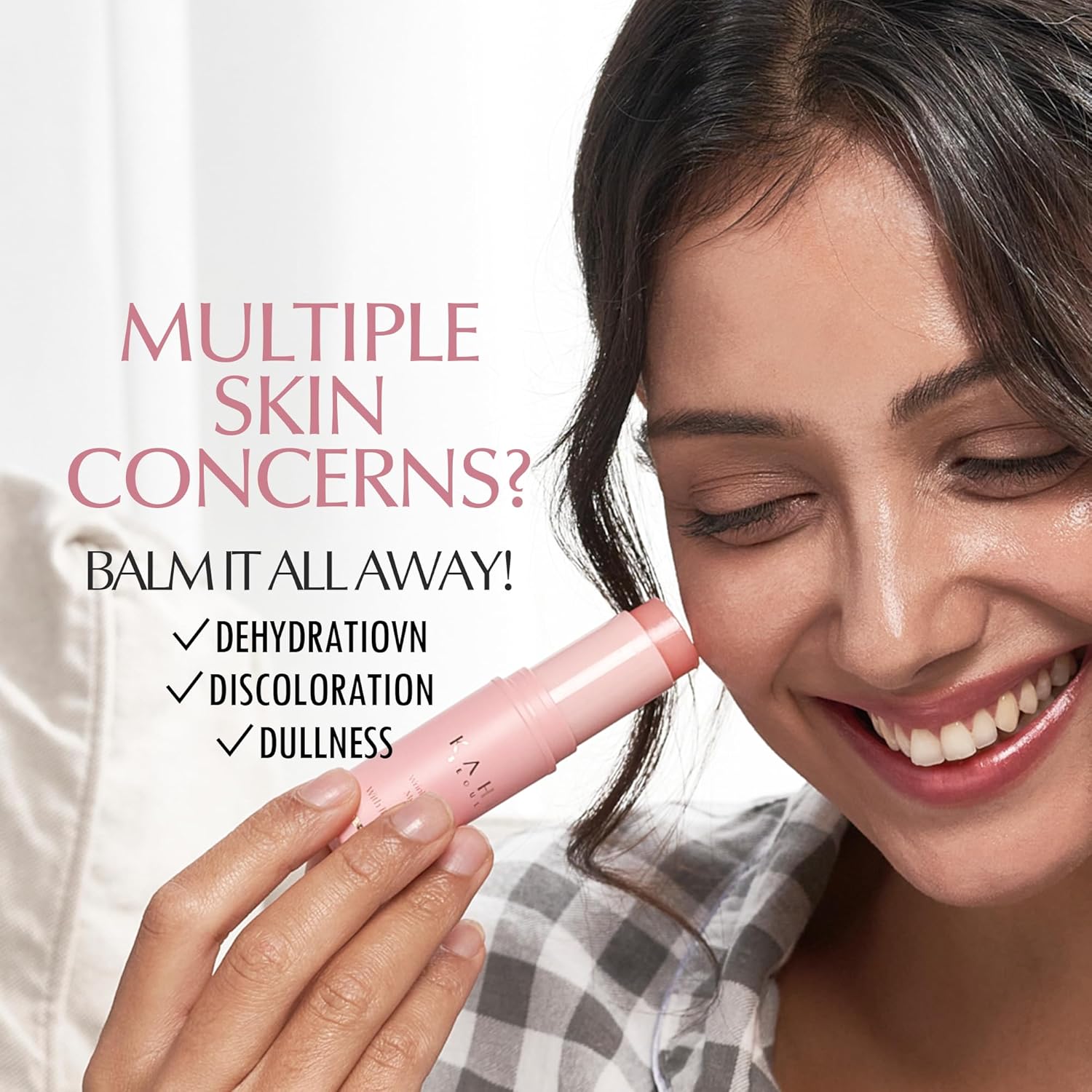 KAHI Wrinkle Bounce Multi Balm Stick | PDRN Collagen Wrinkle Stick | Korean Skin Care |All-in-One Hydrating Lip Balm Eye Cream Neck Cream Make Up Base & Face Mist Moisture Balm - Image 5